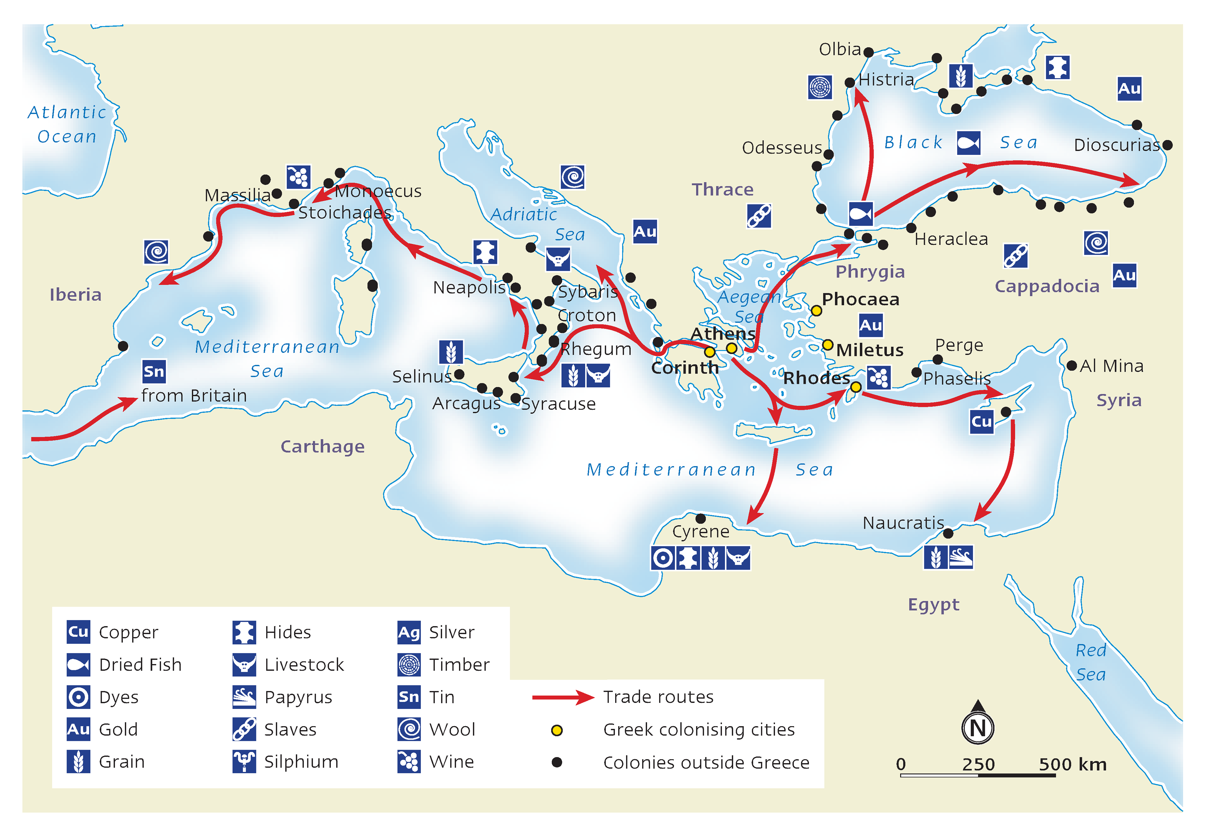 Cambridge University Press "Discovering World History Stage 4" Ancient greek trade