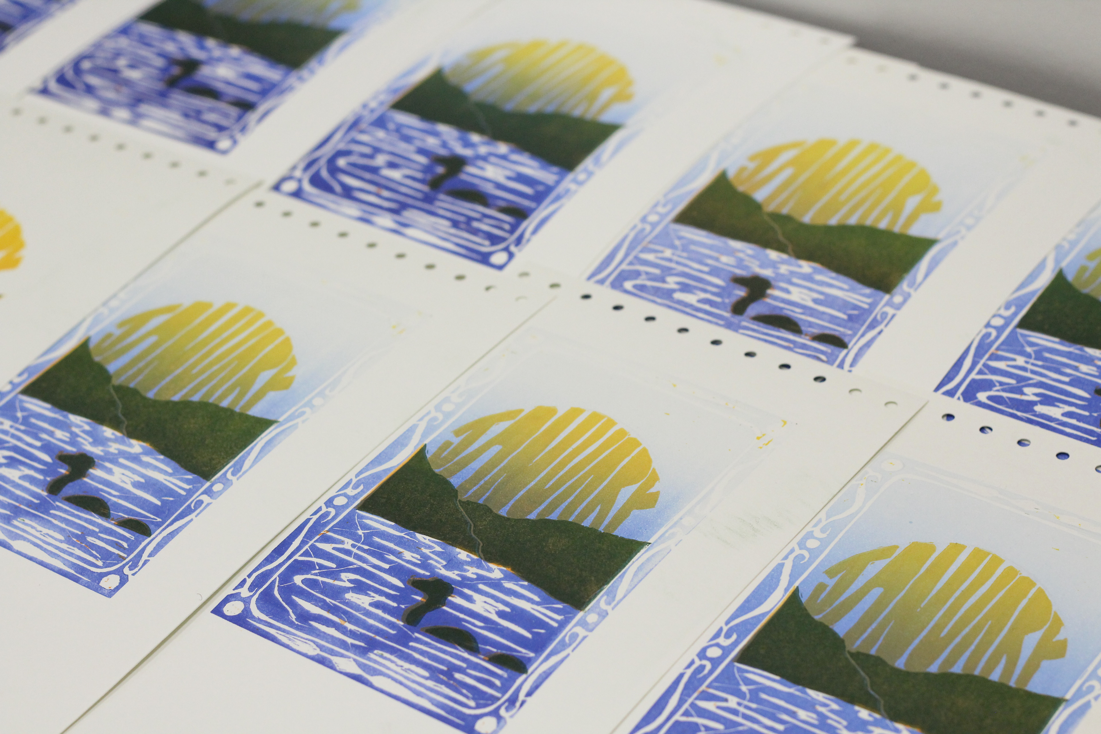 Iterations of January print