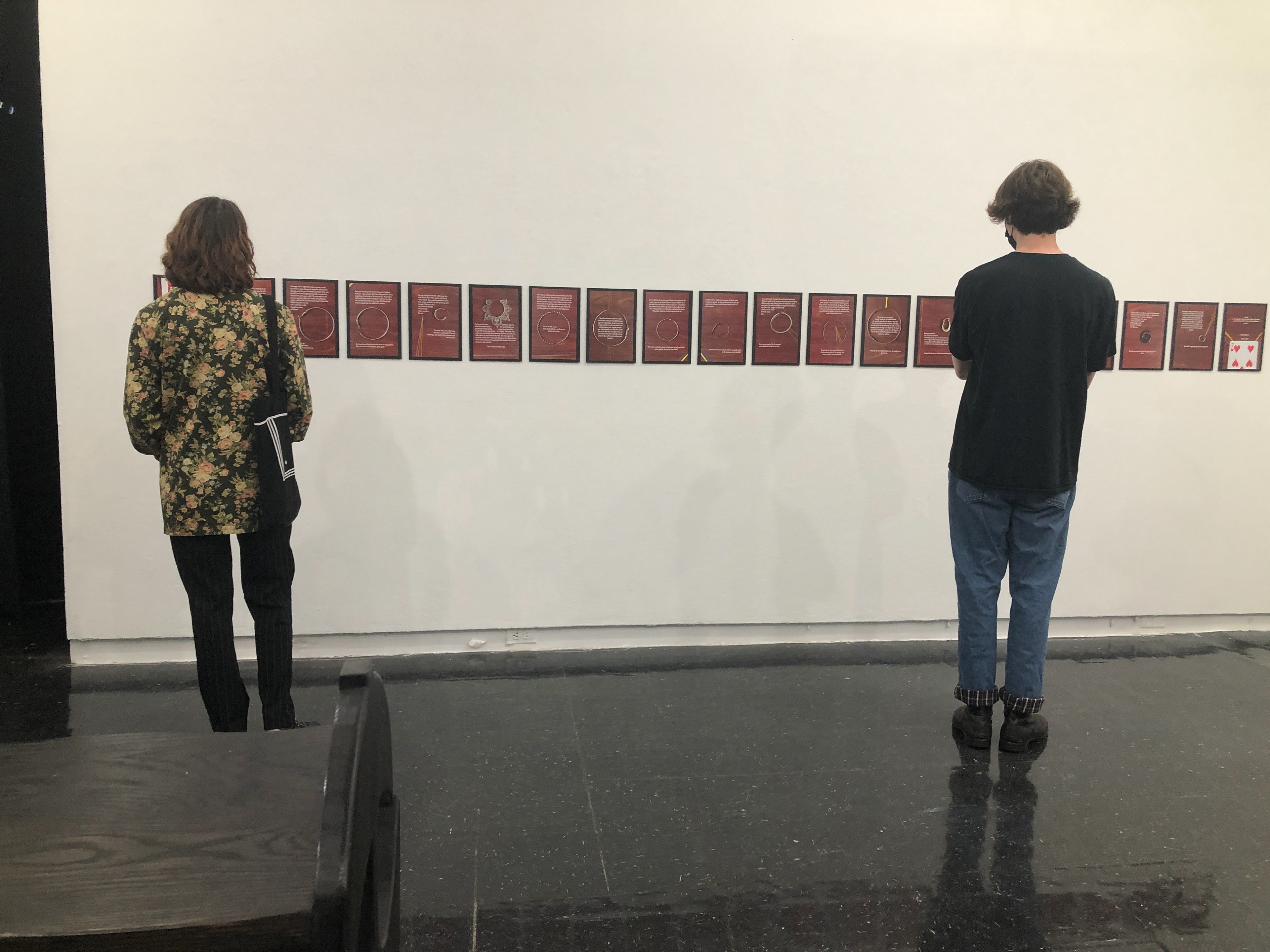 The Hoop Zine installed at the Anderson Gallery VCU