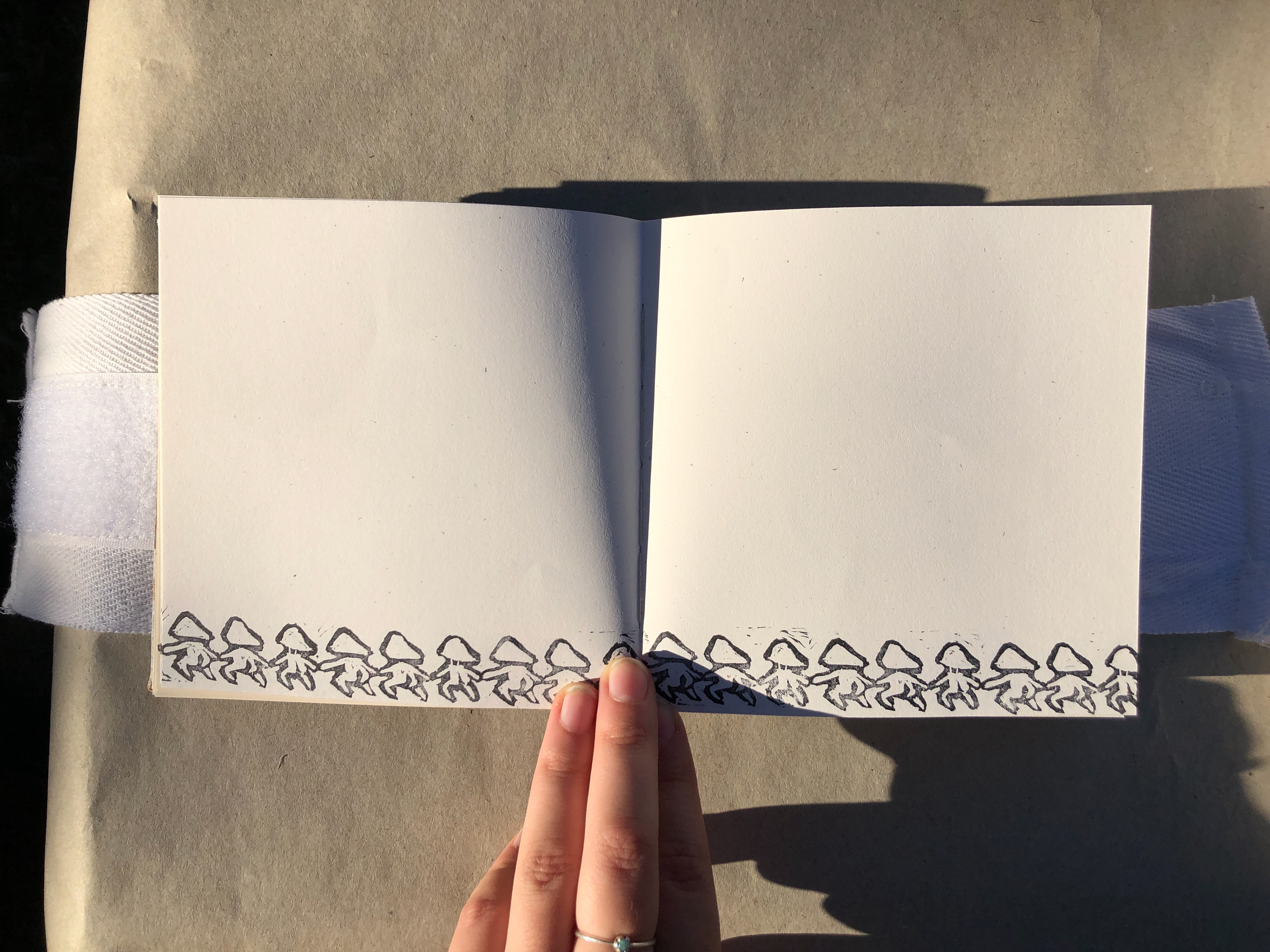 Repeating stamped pattern