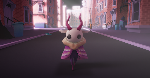 Exterior - raw render with lighting, atmosphere, and depth of field applied in Maya