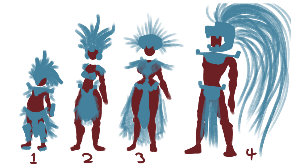 Initial silhouettes