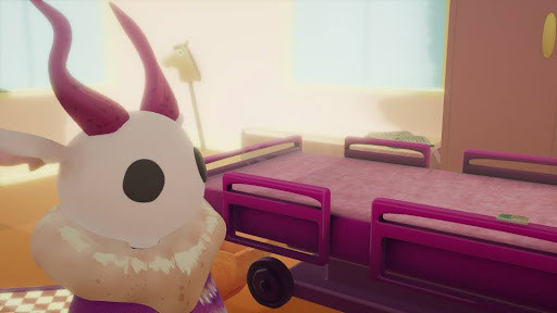Interior - raw render with lighting, atmosphere, and depth of field applied in Maya