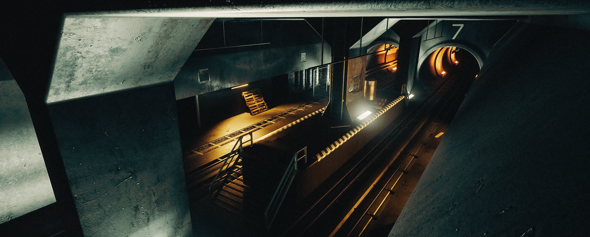Subway Tunnel / (3ds max, Unreal Engine 4, Substance Painter, Quixel Mixer)