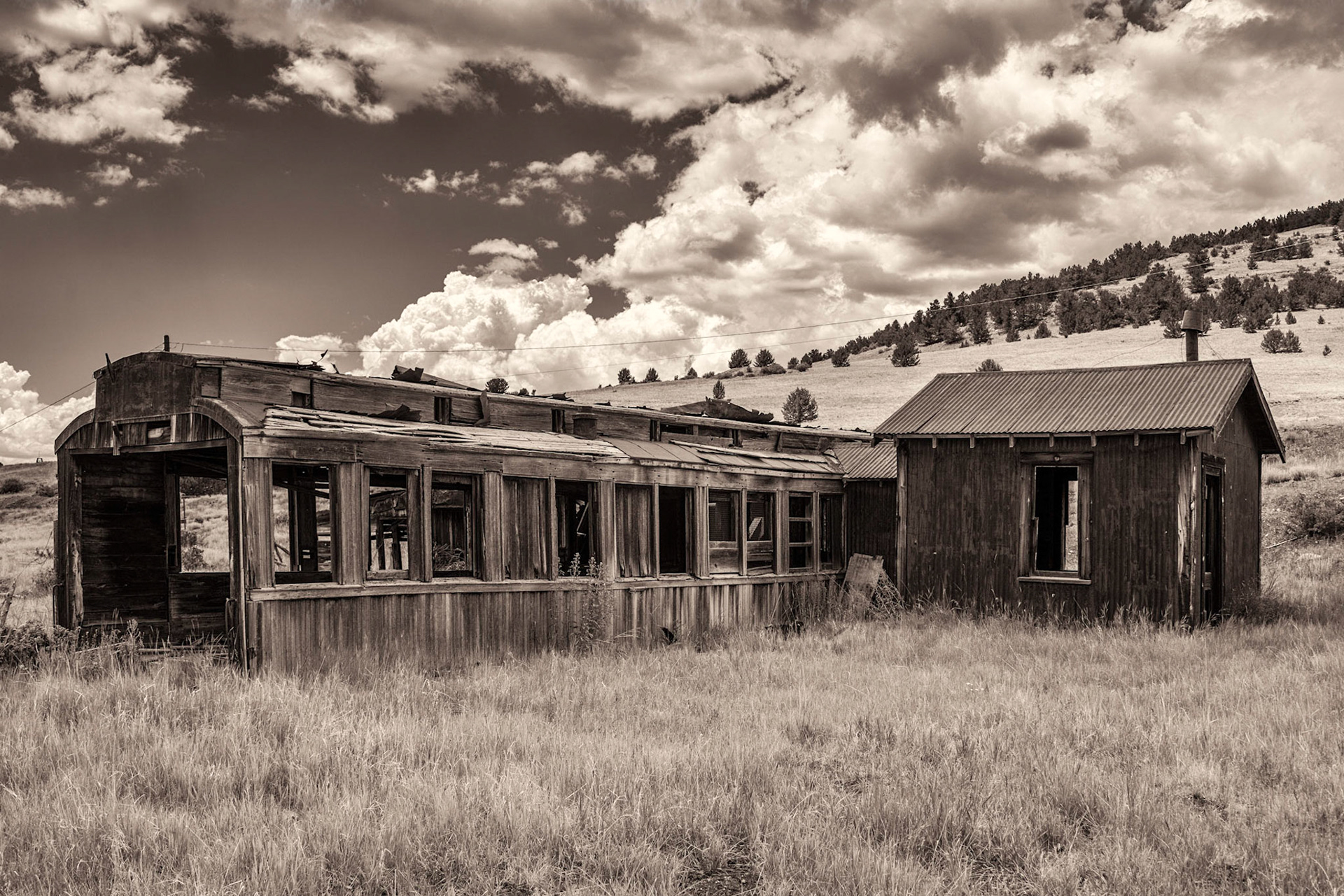Railroad Car Near Cripple Creek Colorado