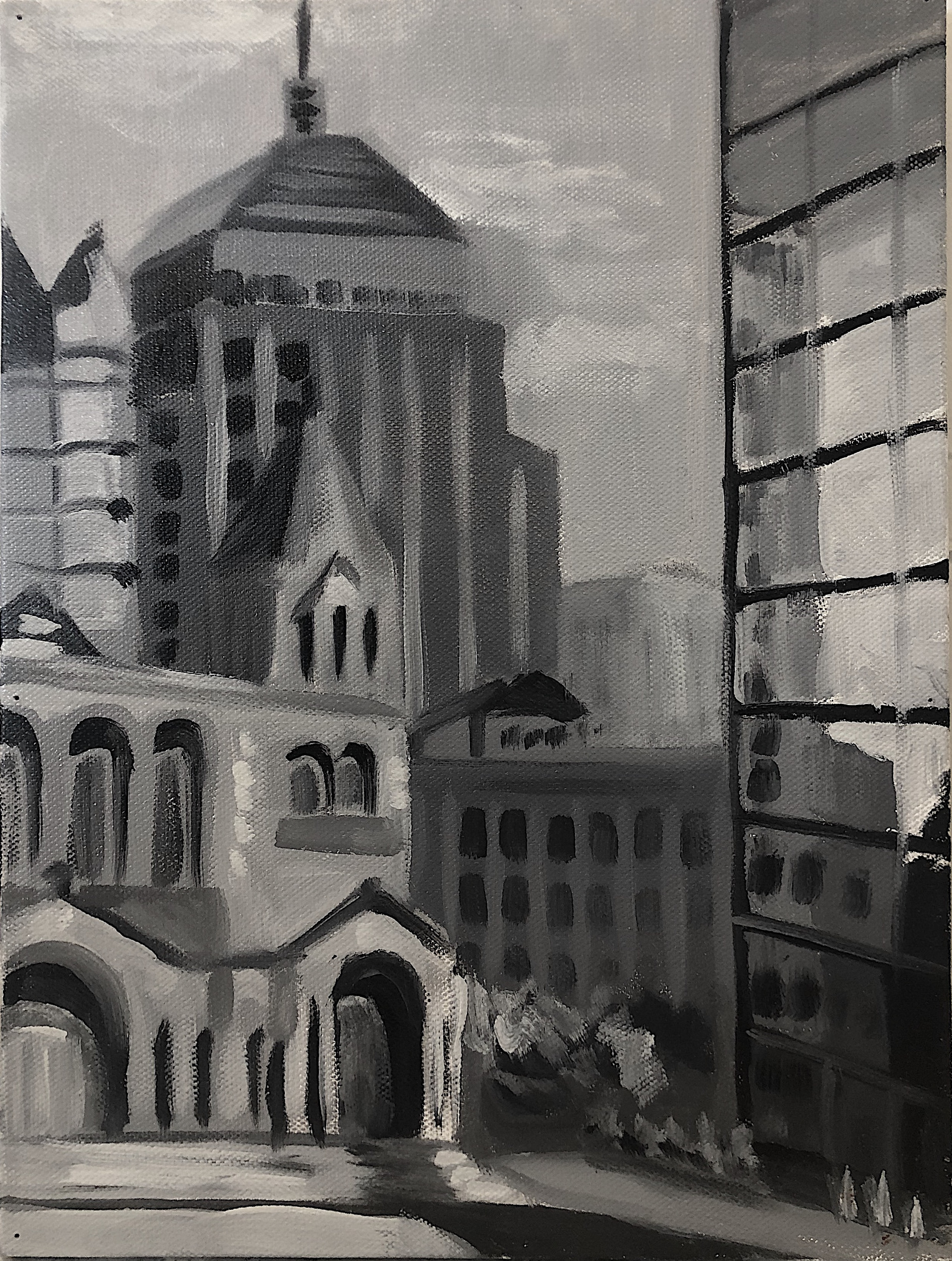 *NFS* Copley Reflections, 9"x 12" *not for sale*