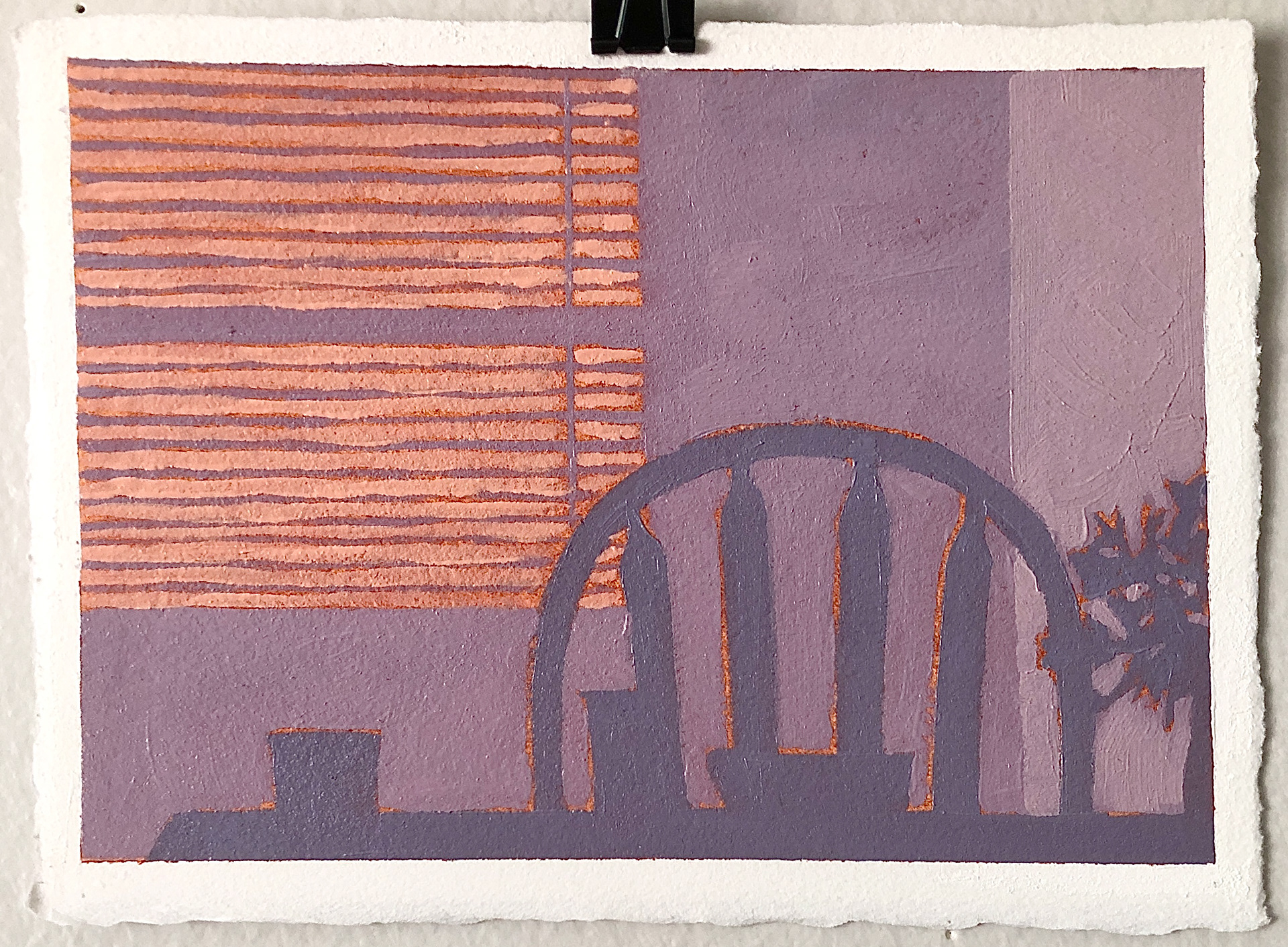 *SOLD* Eat in Kitchen, 7 x 5, oil on paper