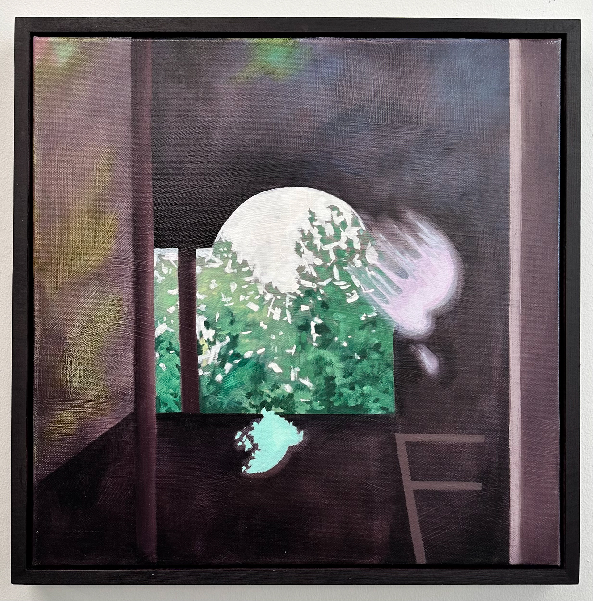 Untitled (arch), 18 x 18 inches, oil on canvas in artist frame