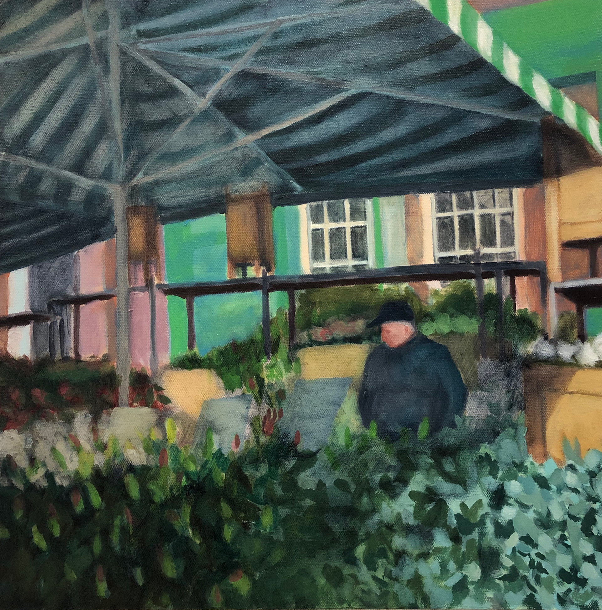 *NFS* Columbia Road Flower Market, 16"x 16"