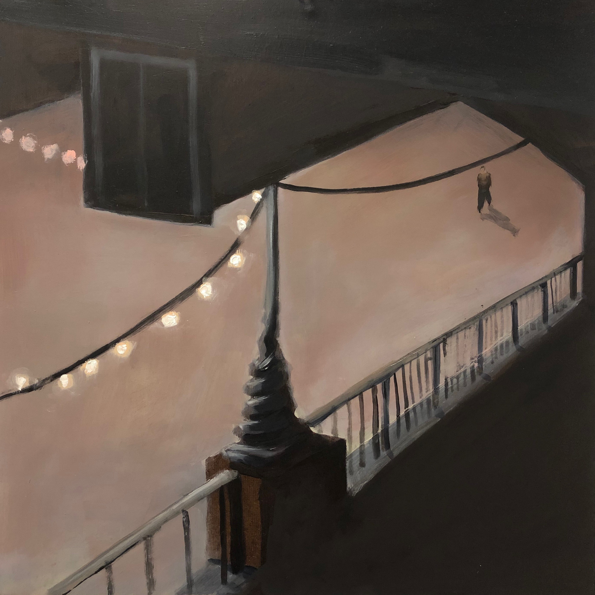 *SOLD* Untitled, 14"x 14," oil on masonite