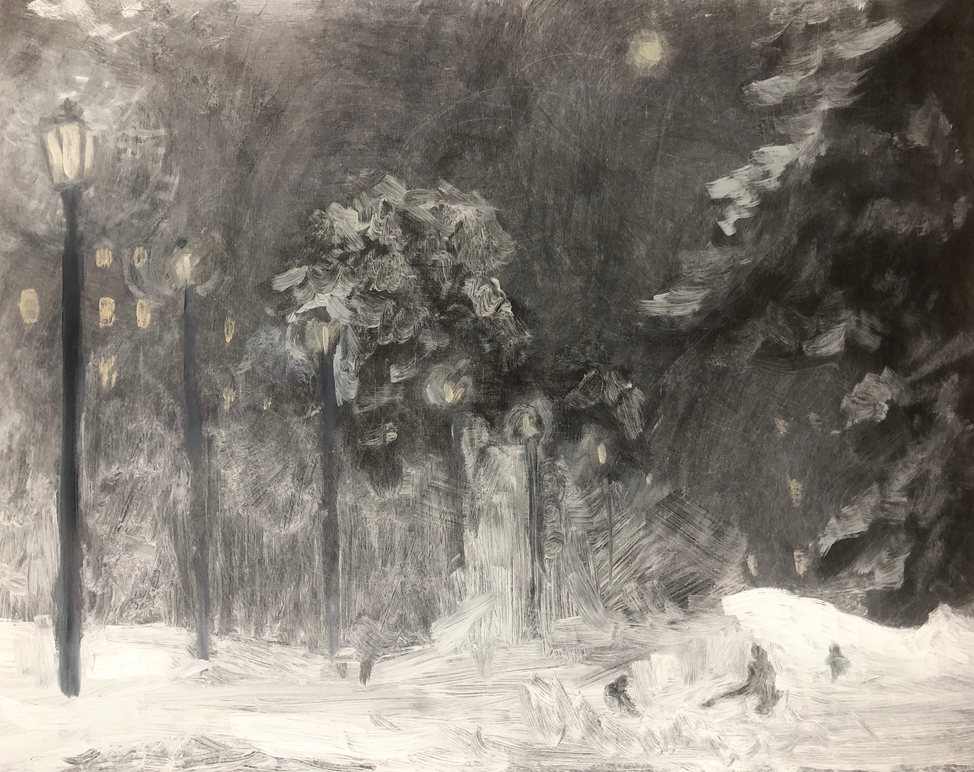 *Unavailable* The Alive of Winter, 11"x 14," oil on masonite