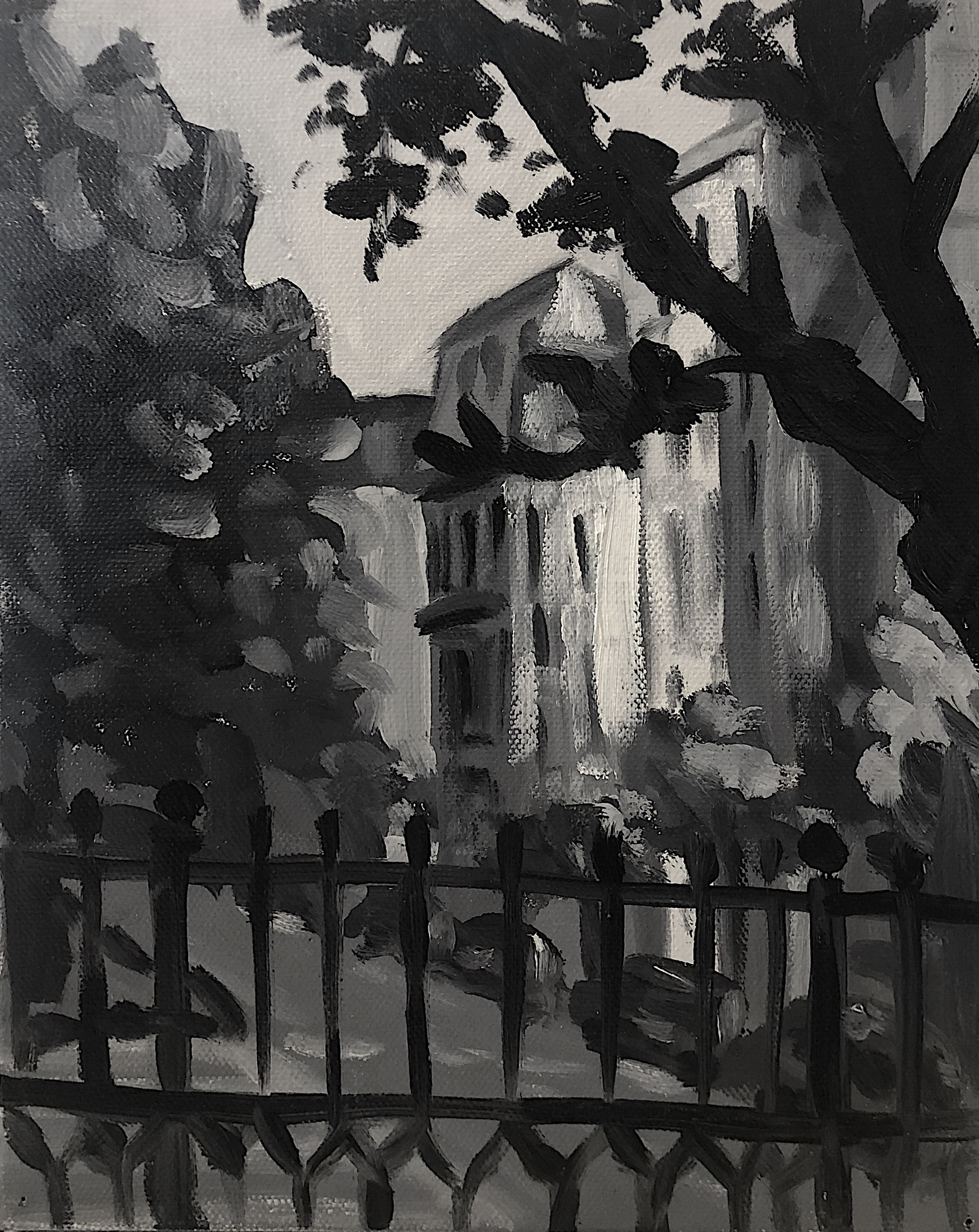 Commonwealth Mall, 8"x 10" *not for sale*