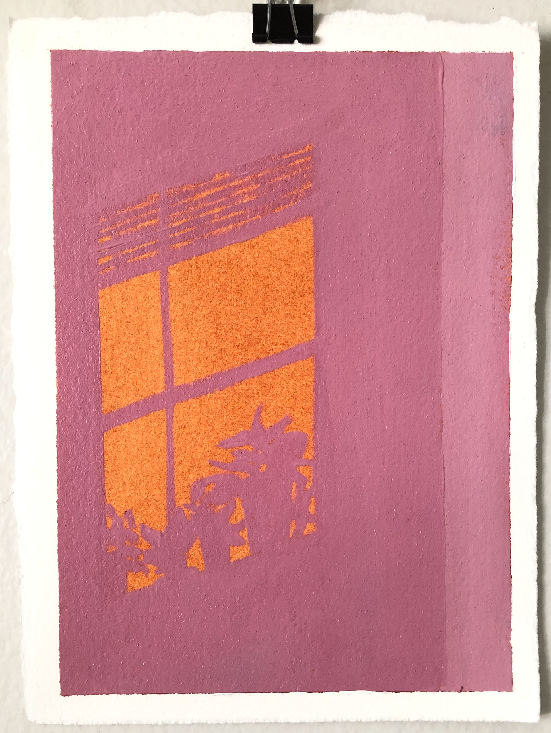 New Light, Old Light, 5.25 x 7, oil on paper