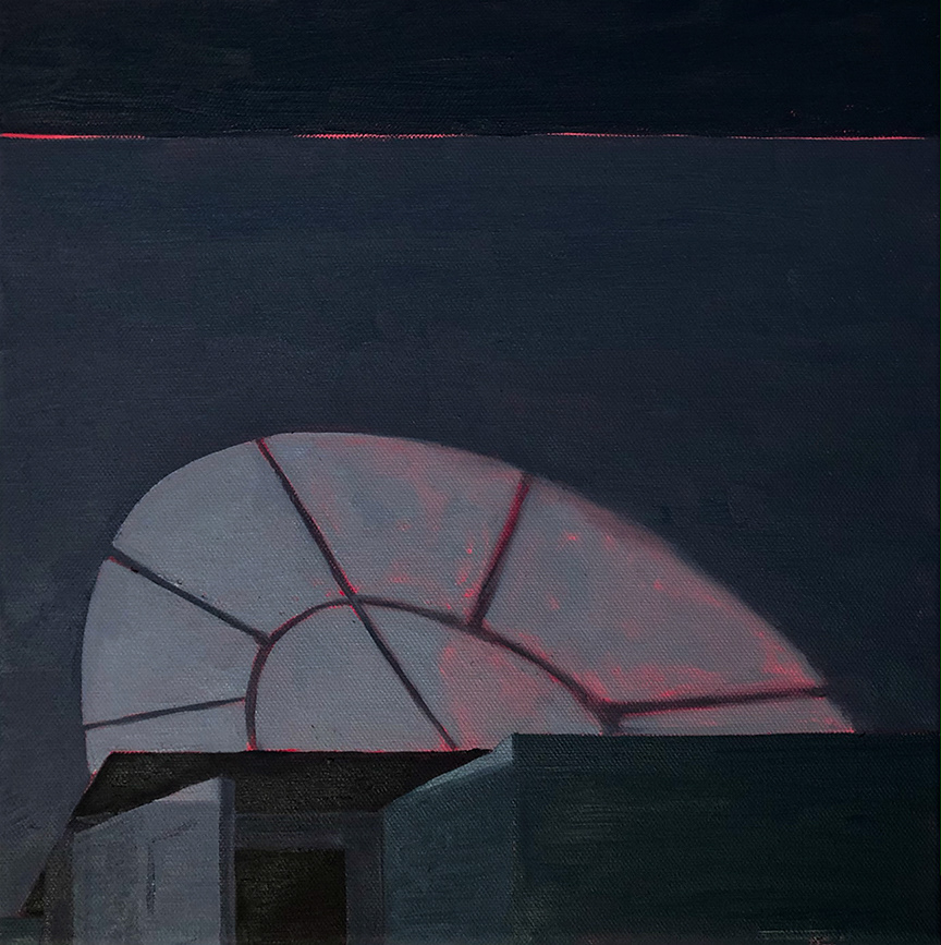 Night Light II, 12" x 12"