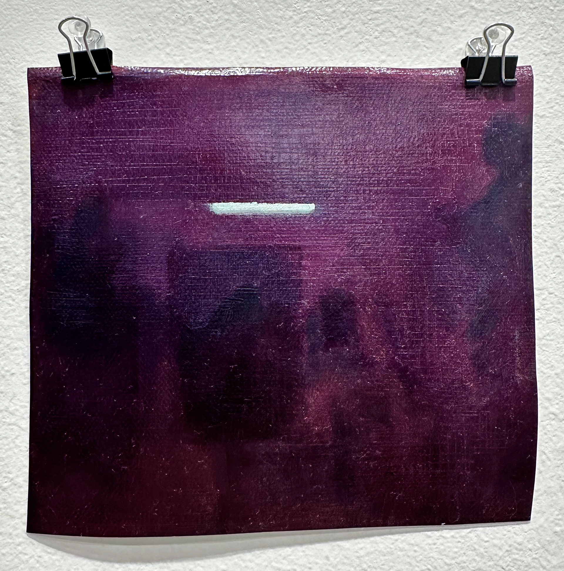 Untitled, 6 x 5.5 inches, oil on unstretched canvas