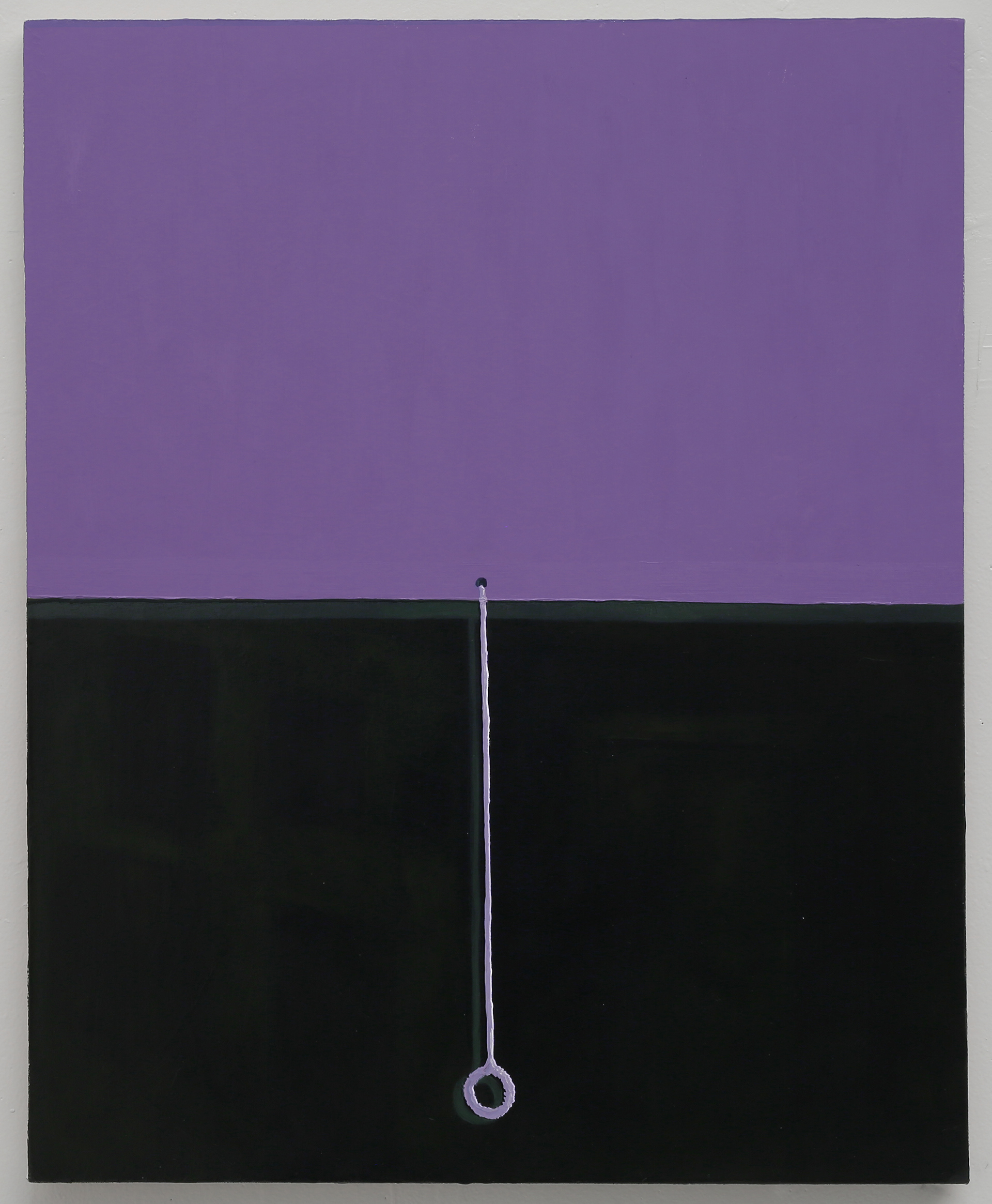 Purple and Green, 26" x 34."