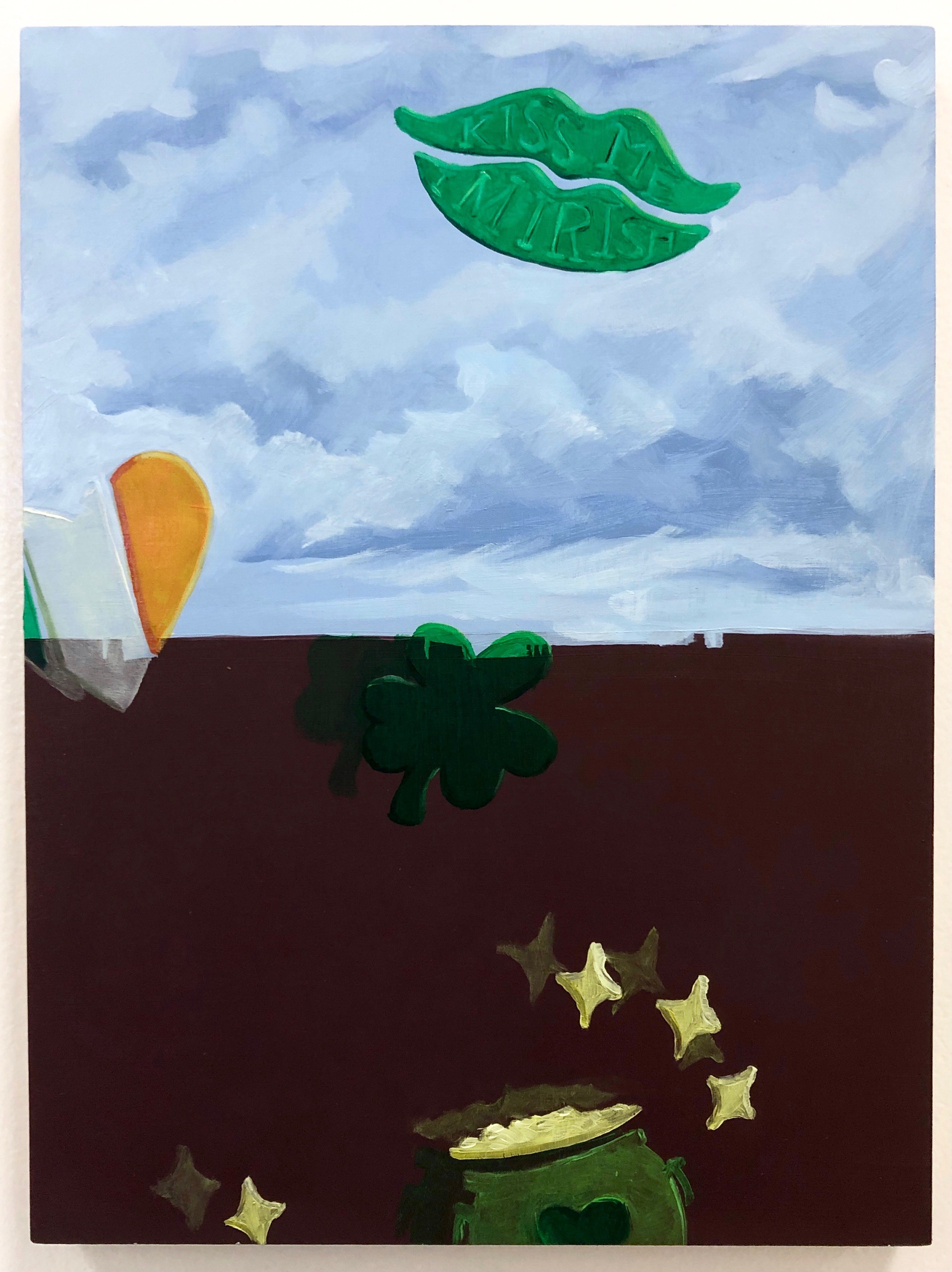Holiday Decor, 9" x 12," oil on panel.