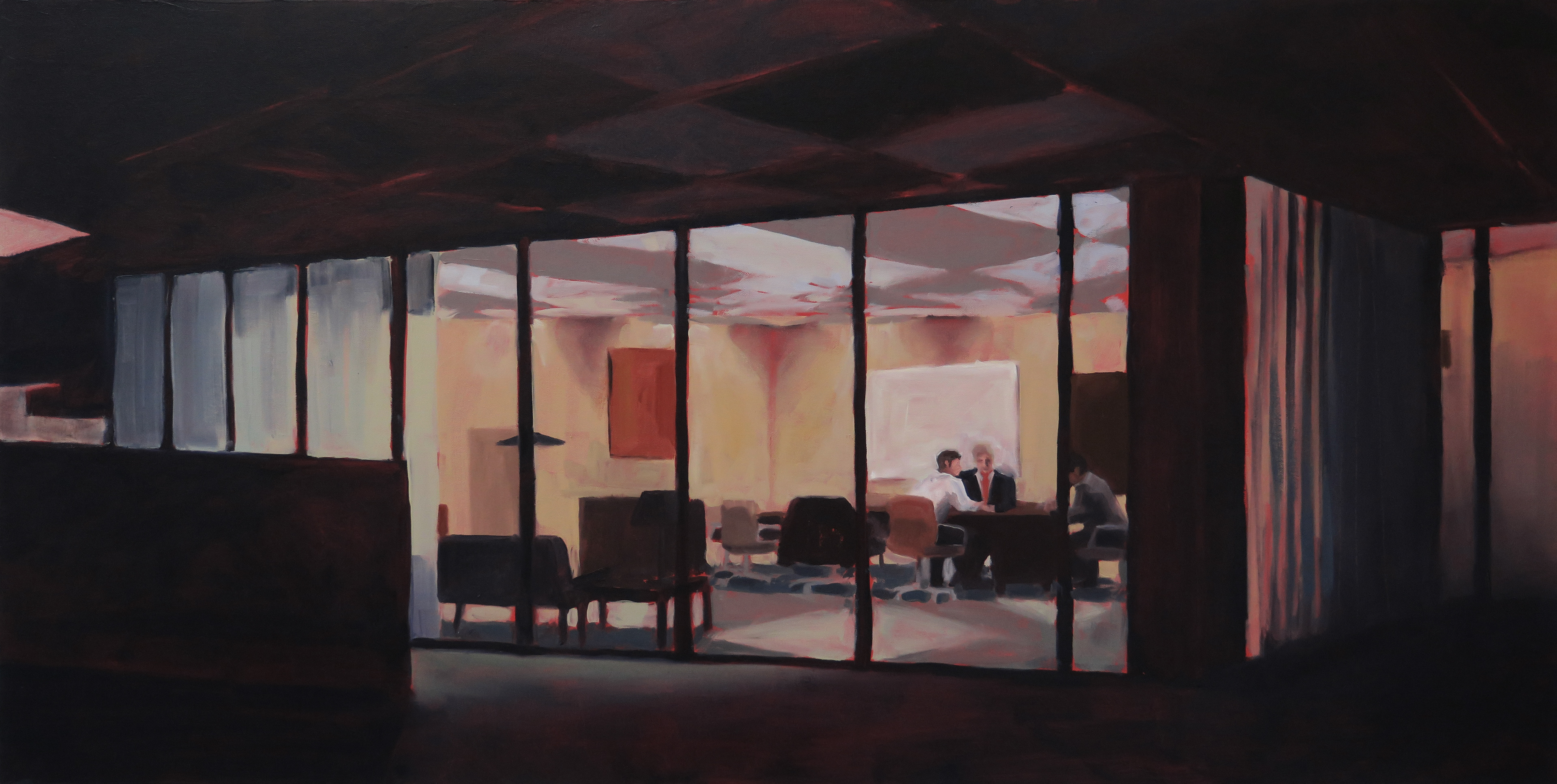 *SOLD* Christmas Eve, 21"x 42"