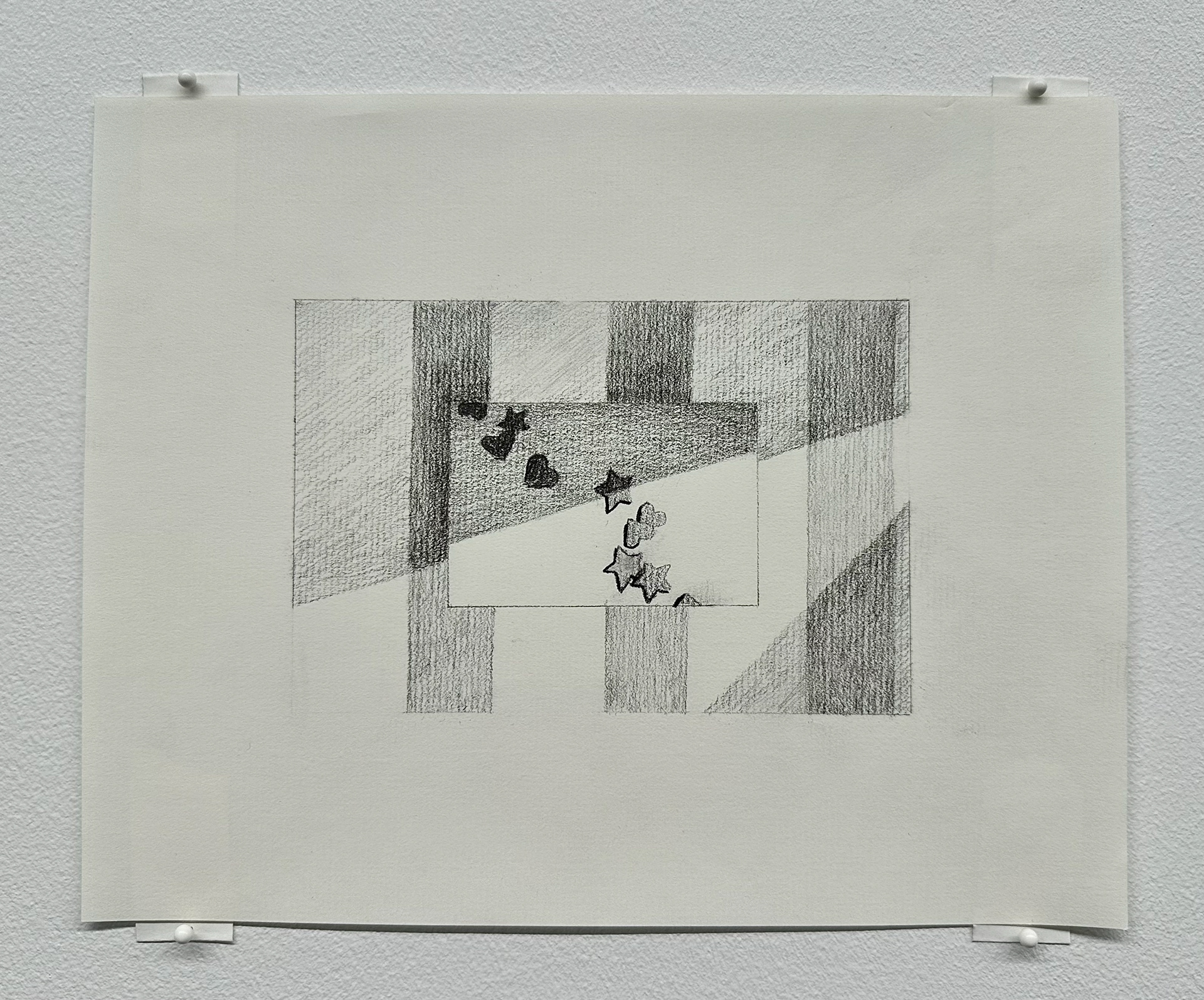 Boredom, 10 x 8 inches, graphite
