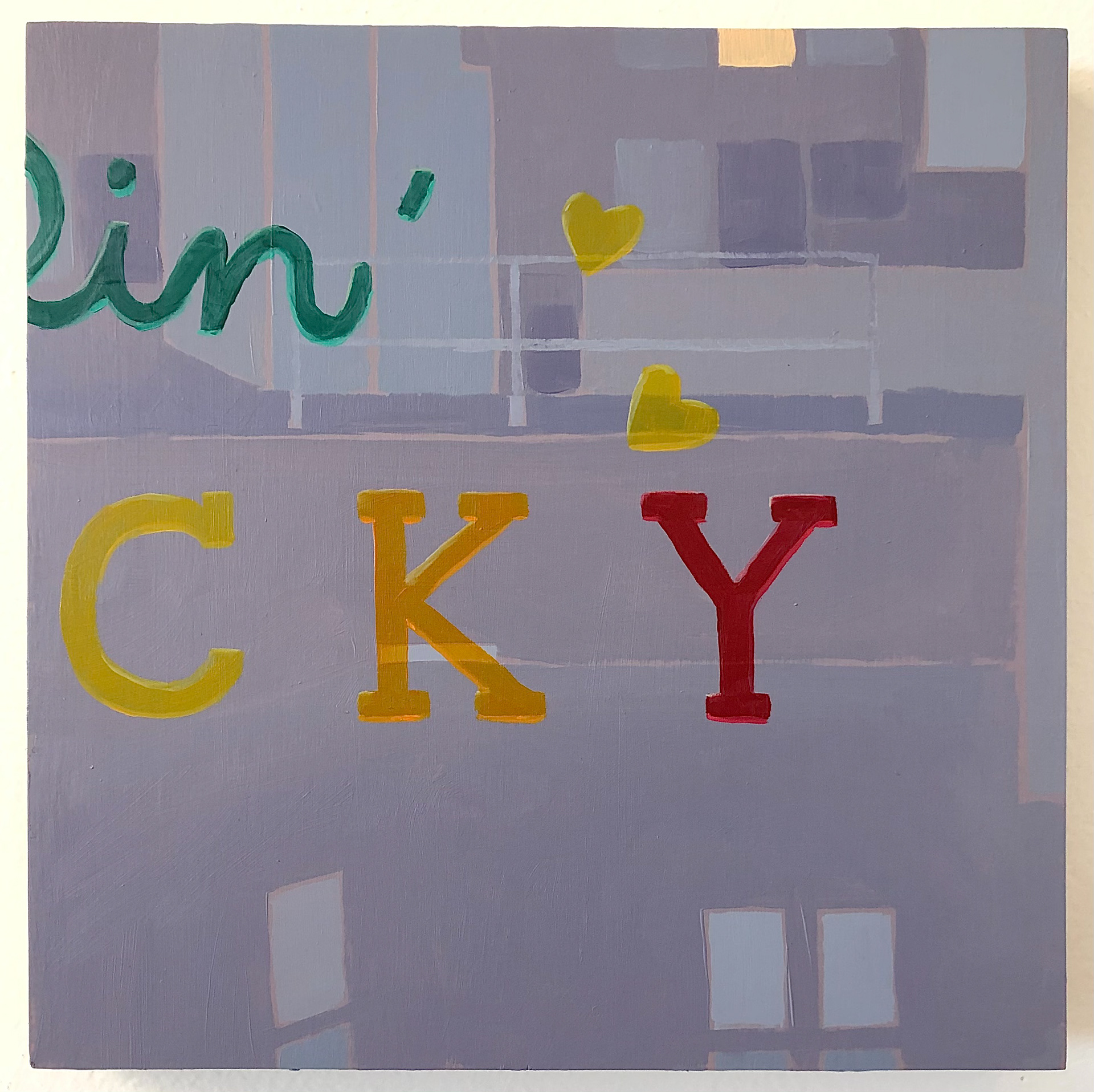 Feeling Lucky, 10" x 10," oil on cradled panel