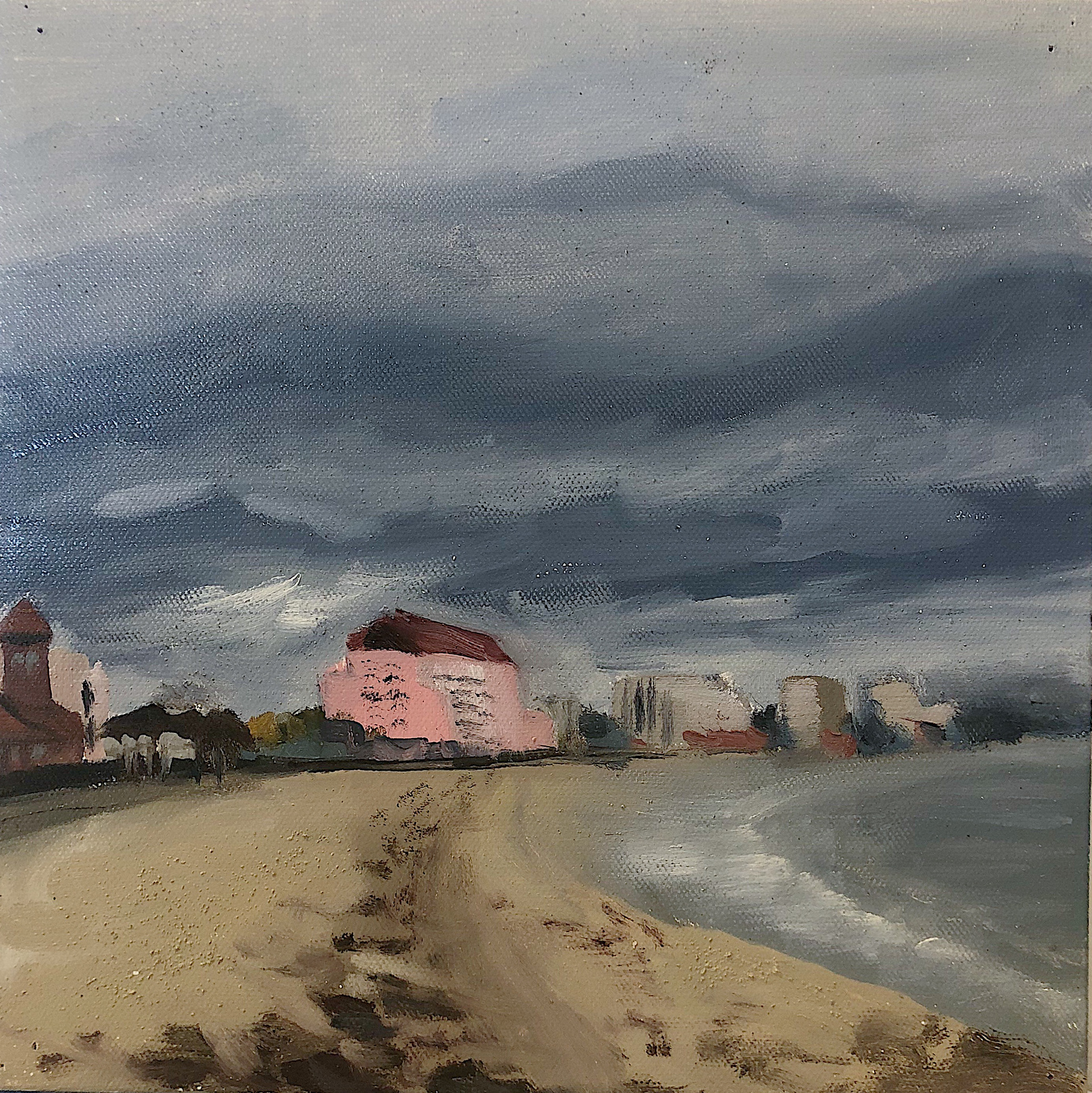 NFS Storm on Revere Beach, 10"x 10"