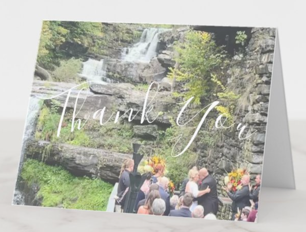 Front of Thank You Card