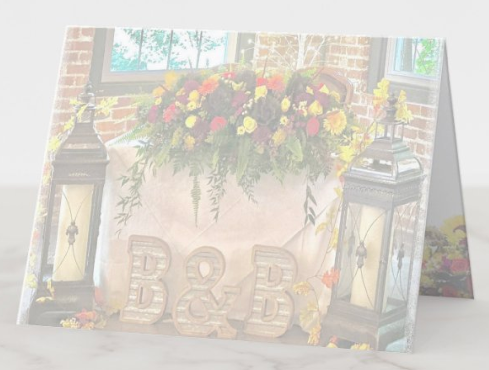 Back of Thank you card