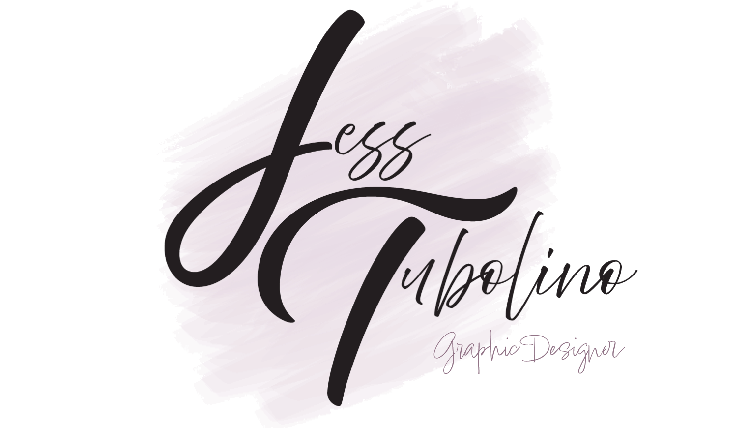 Back of Business card for Jess Tubolino Designs
