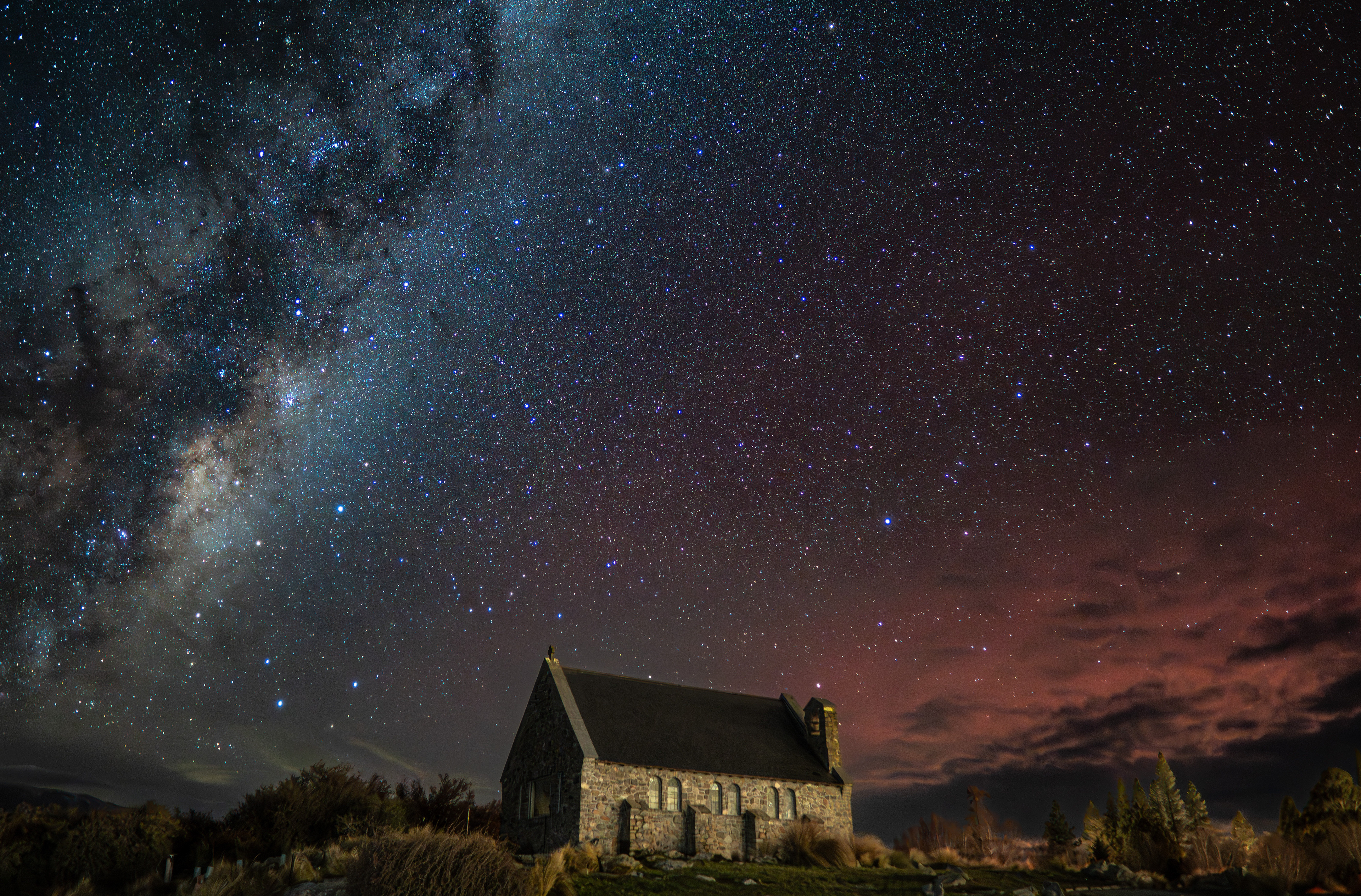 Celestial Dance: Tekapo, Milky Way and Aurora, 2025