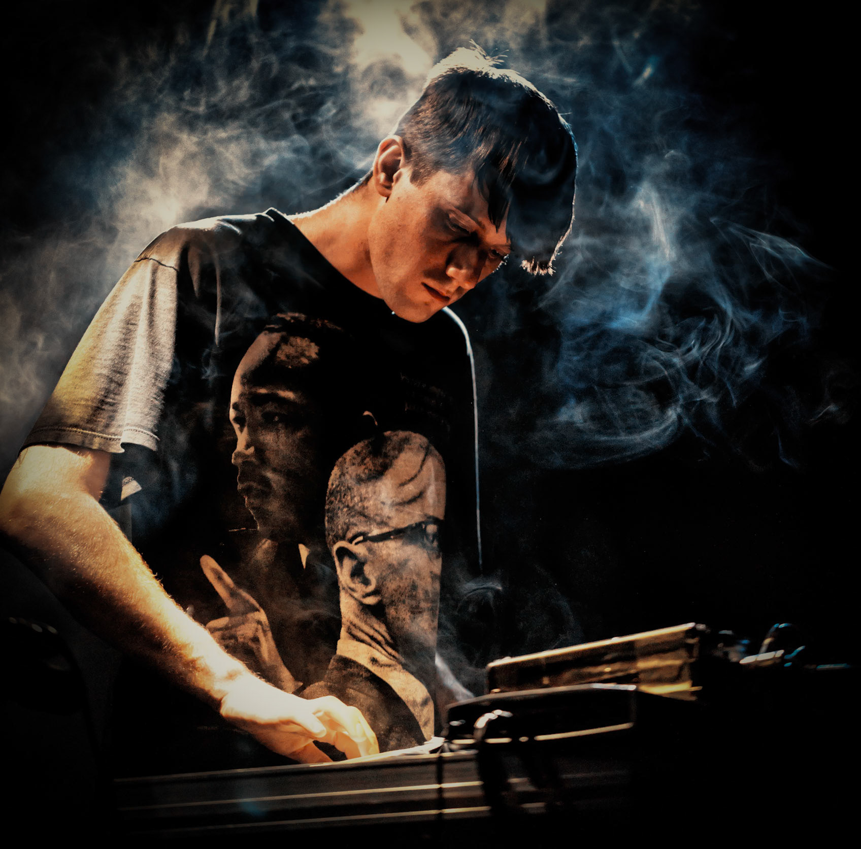 Performing at the EKKO Festival in Bergen.