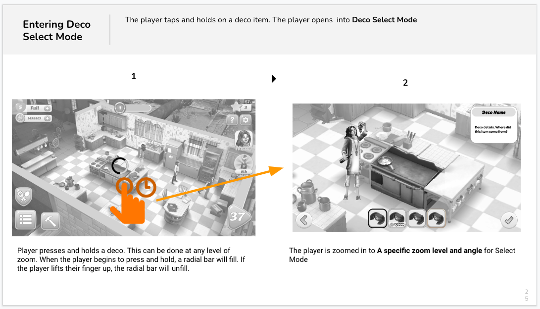 Explaining how one enters Select Mode