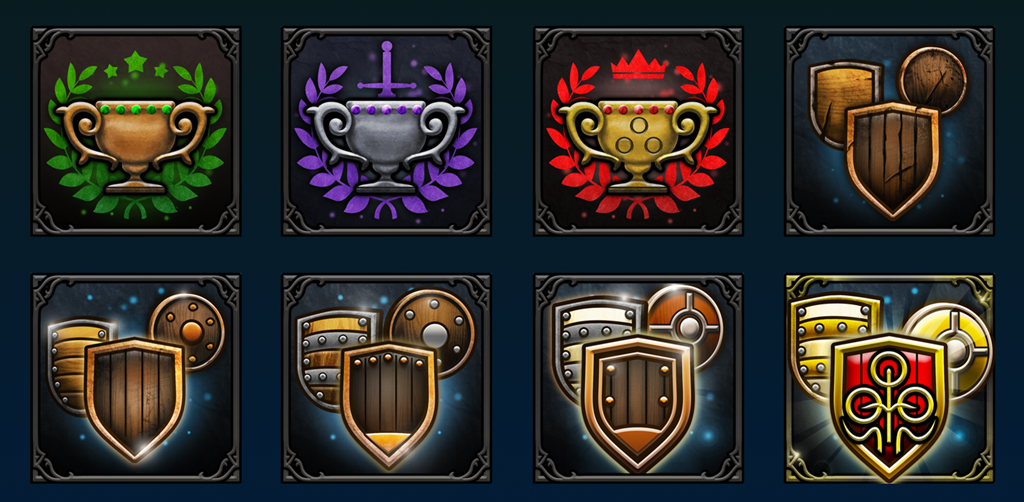 My final renders for the Steam Achievements I worked on
