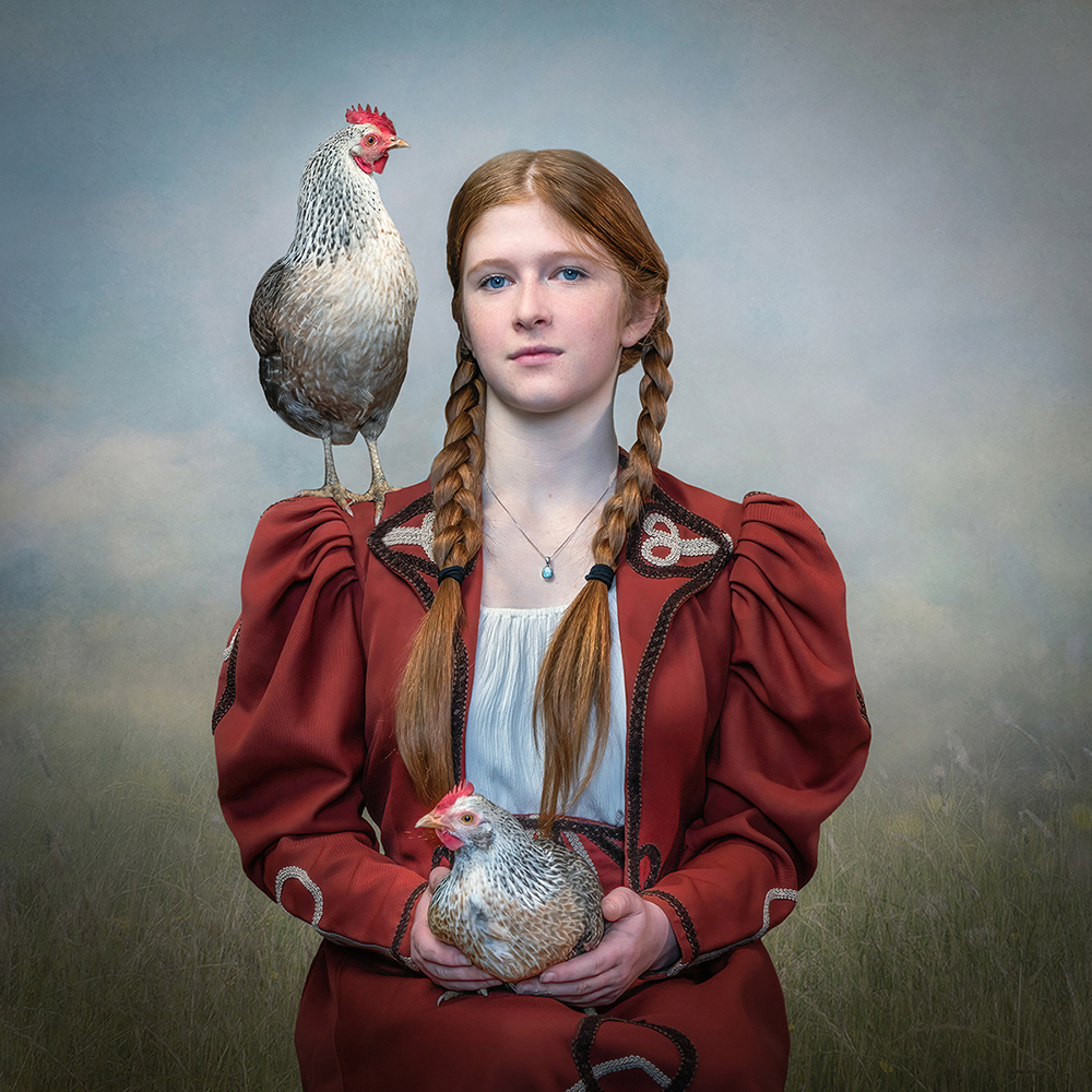 Florence and Her Chickens