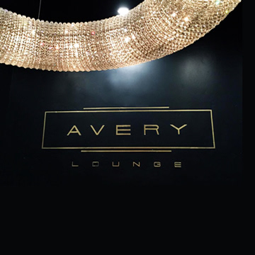 Avery Lounge Painted Wall Sign