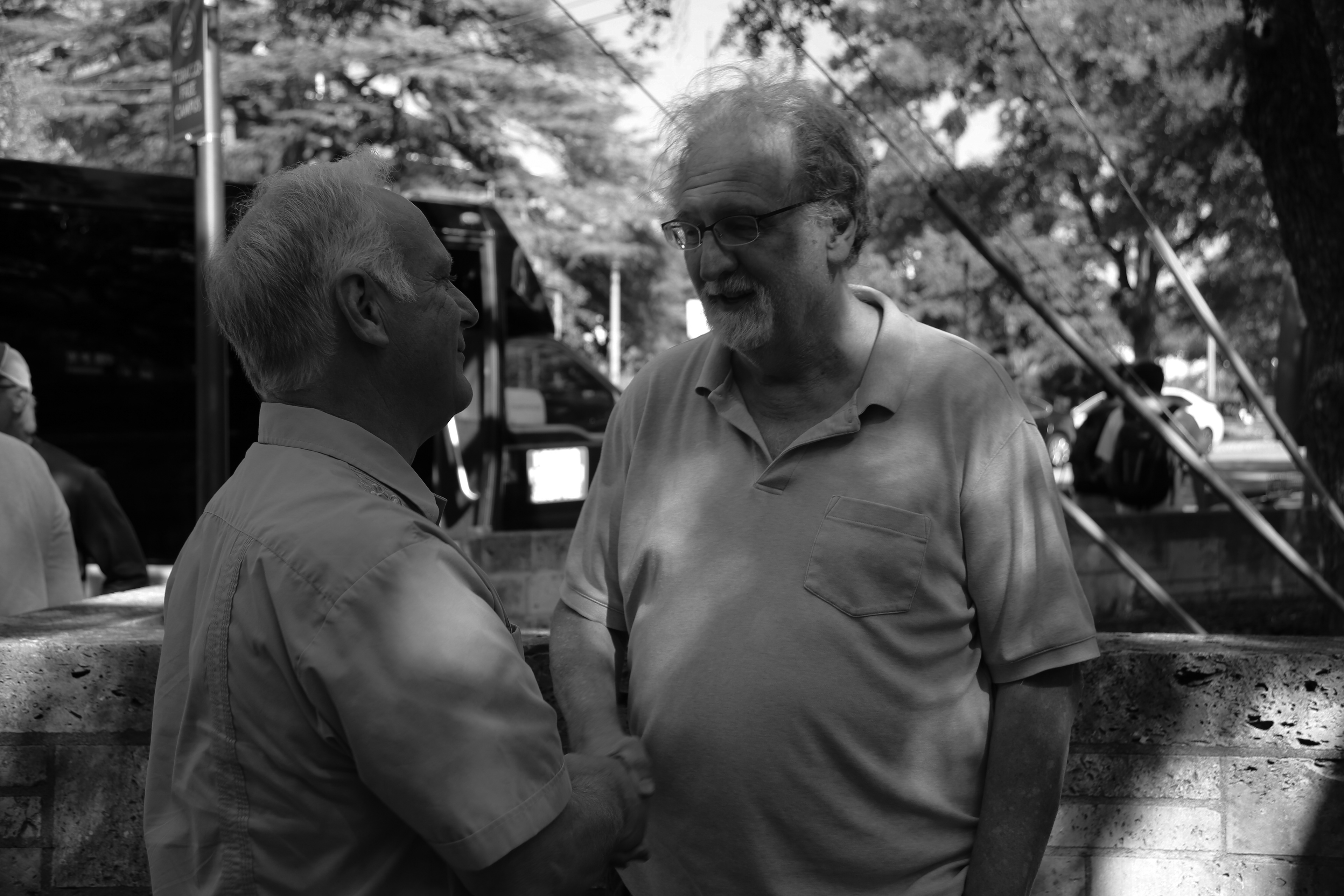 Mayor Kirk Watson and Mark McCulloch