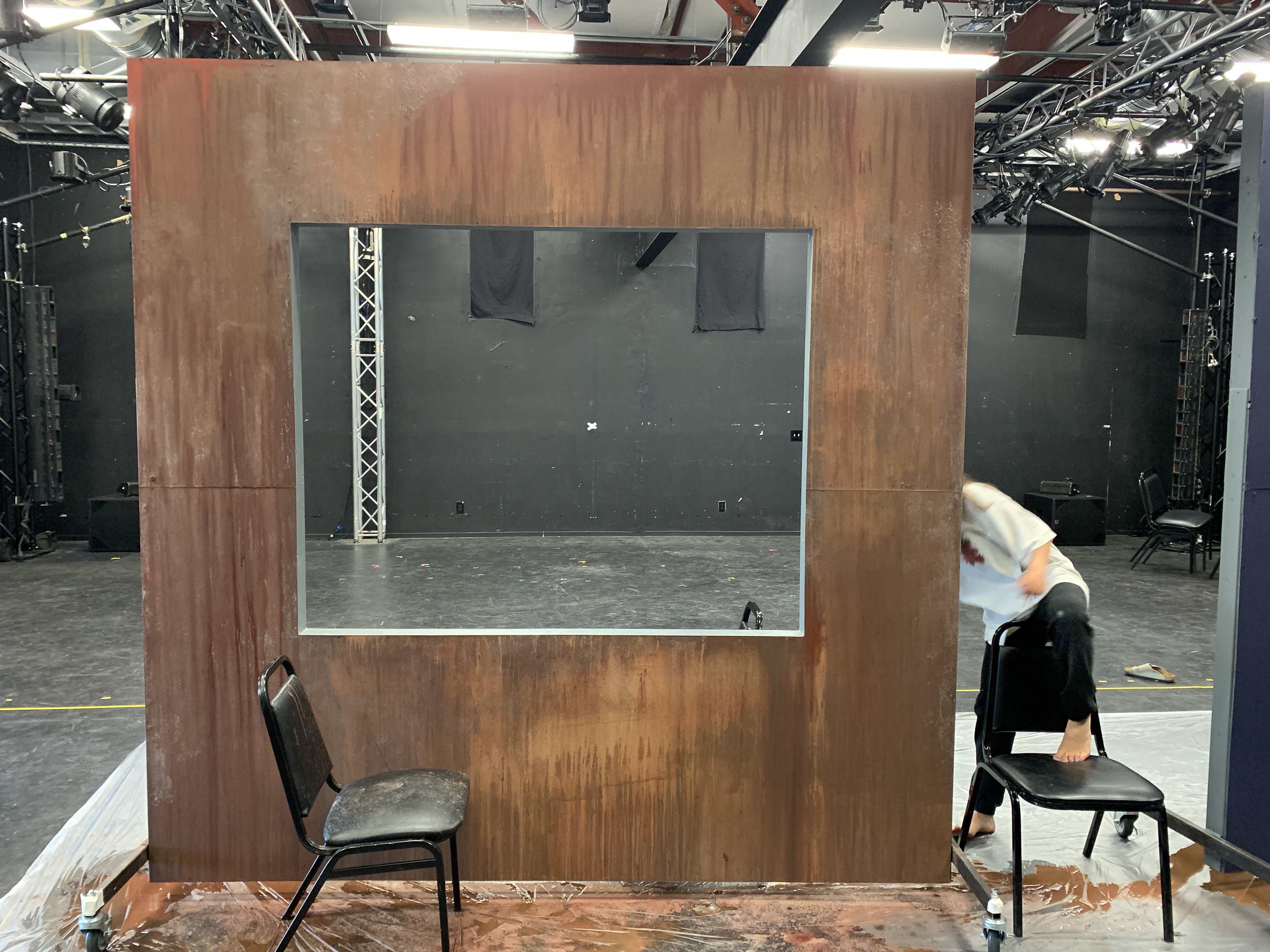 COMPLETED RUST TEXTURED 8X8' FLAT