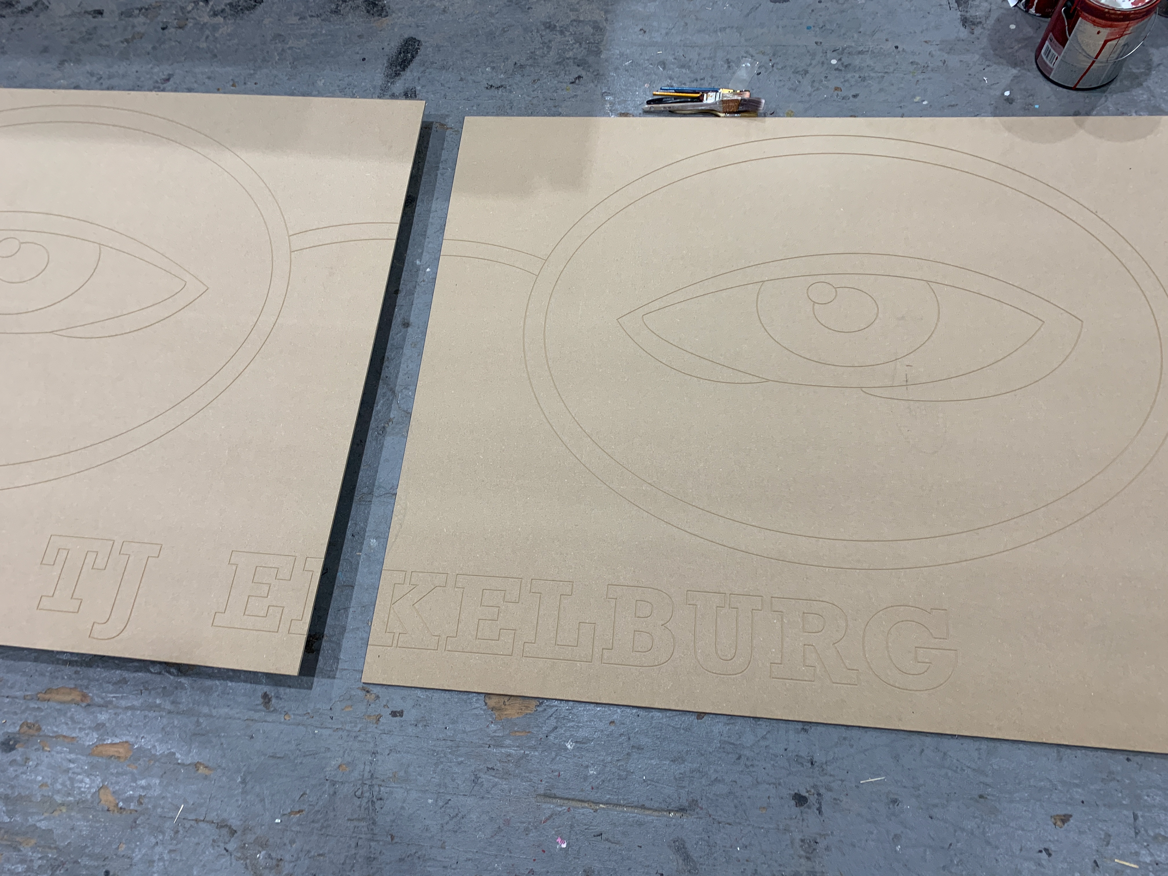 MDF WITH CNC STENCIL 