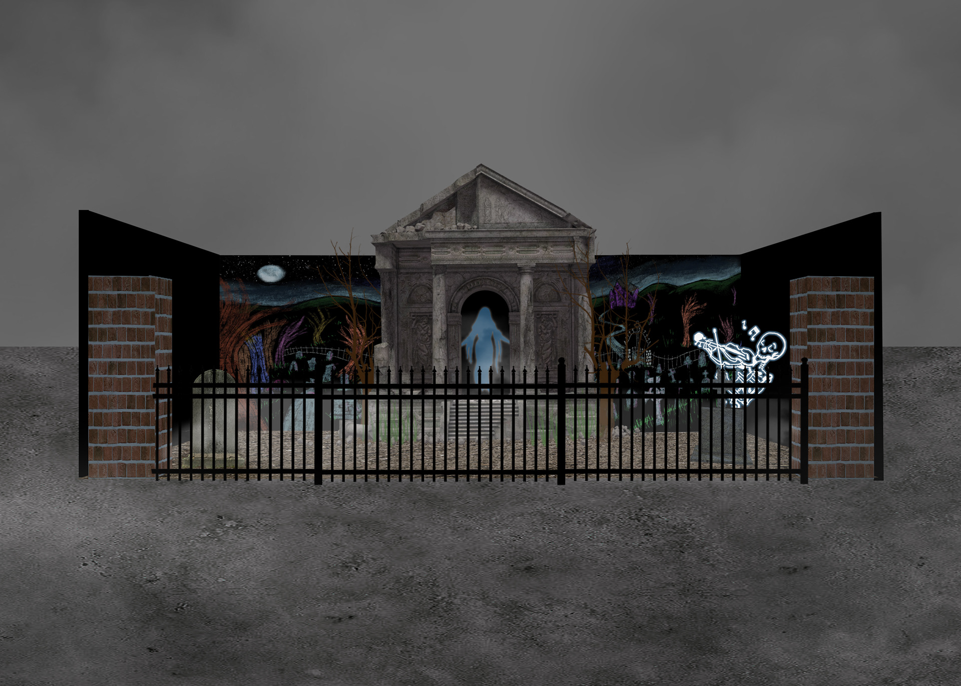 Midsummer scream concept (PHOTOSHOP & SKETCHUP)