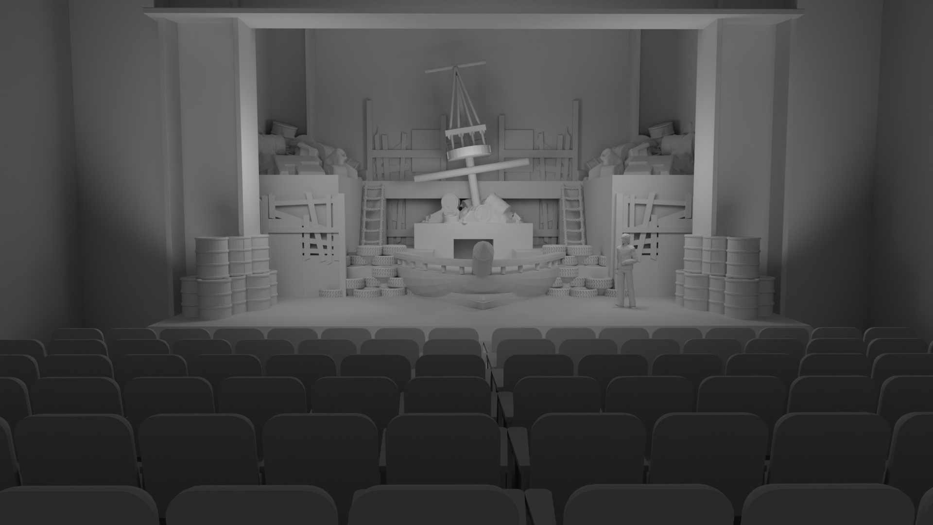 3d model of hypothetical production of The Tempest