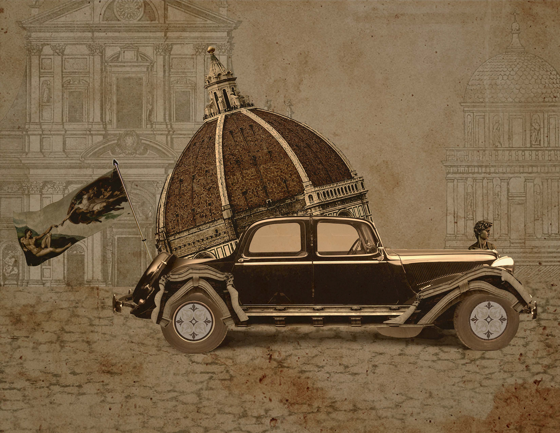 Renaissance Car (Photoshop)
