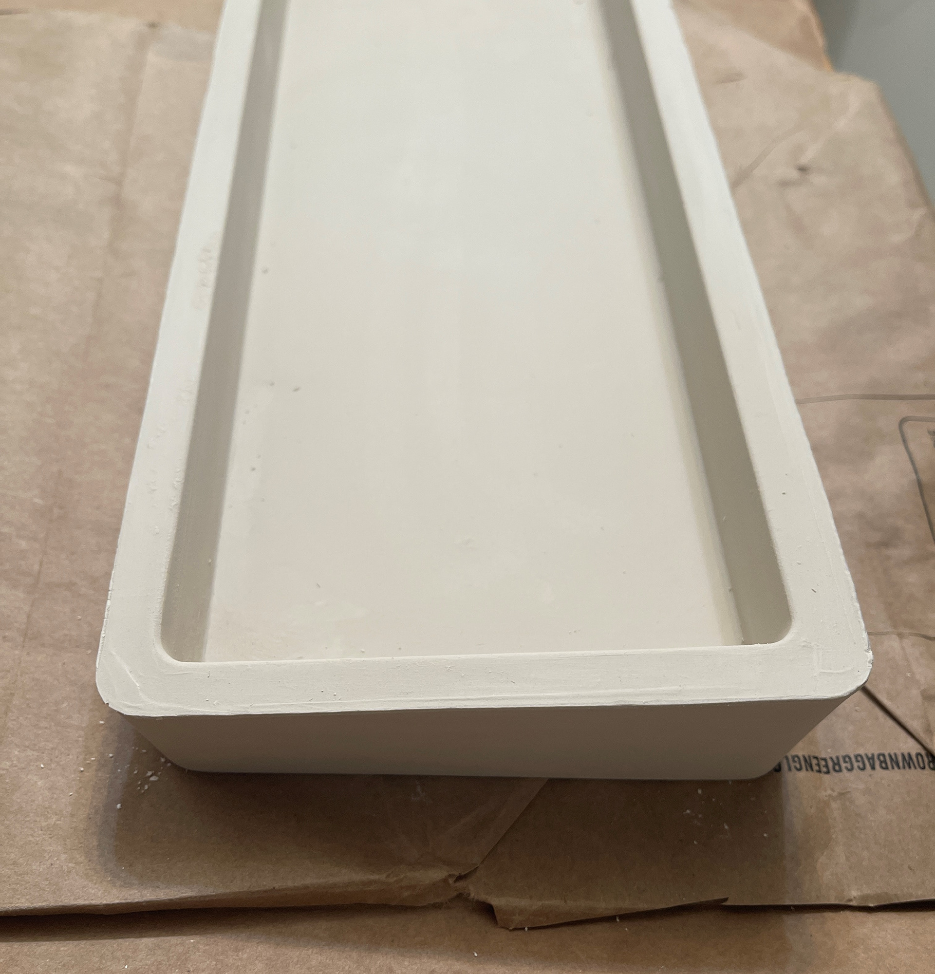 Porcelain Cast Enclosure Detail After 1st Firing