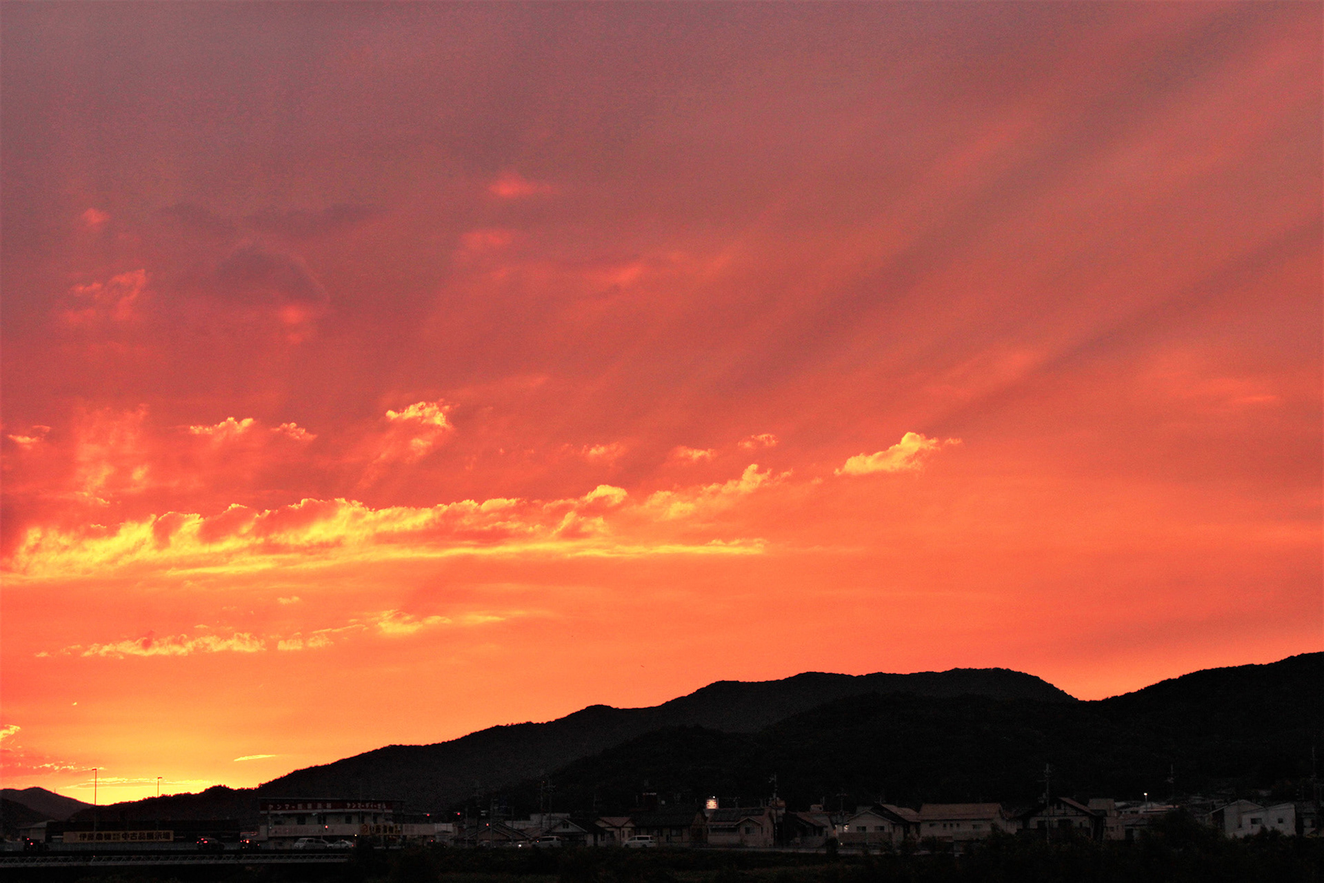 龍野の夕焼け(中川原公園) / 福田唯花 / 一眼デジカメ