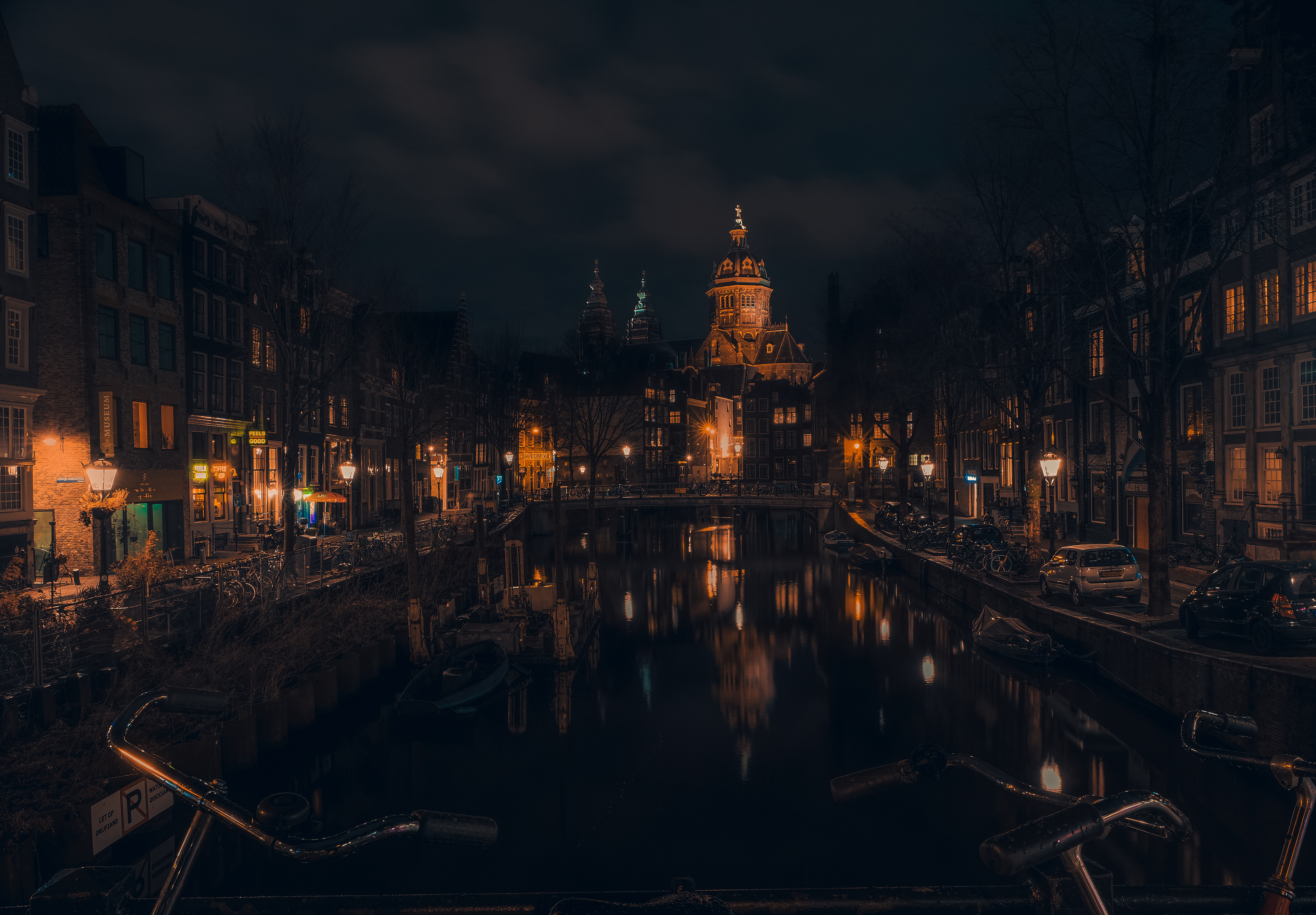 Heilige Nicolaas by night, Amsterdam