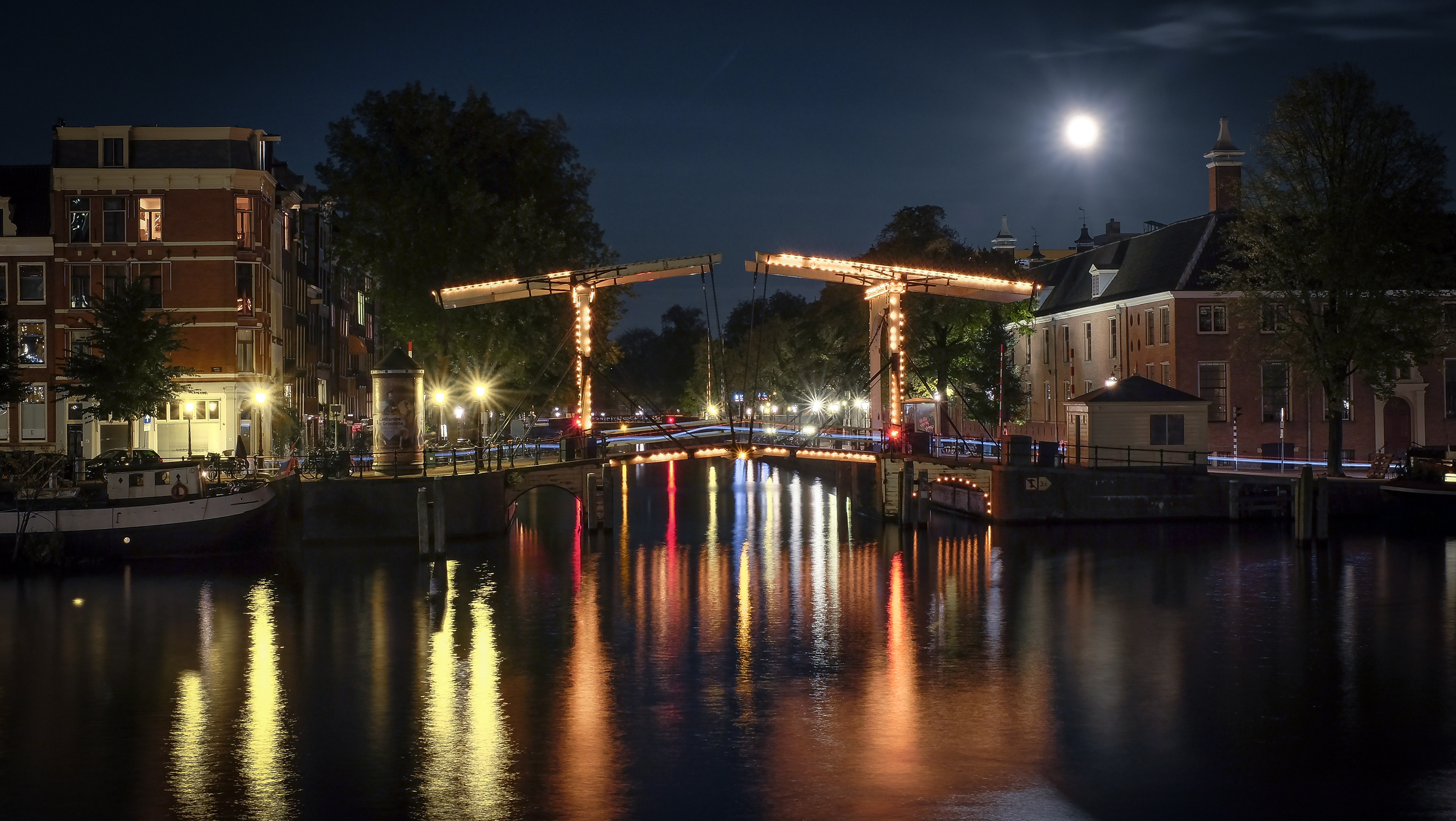Amstel by night, Amsterdam