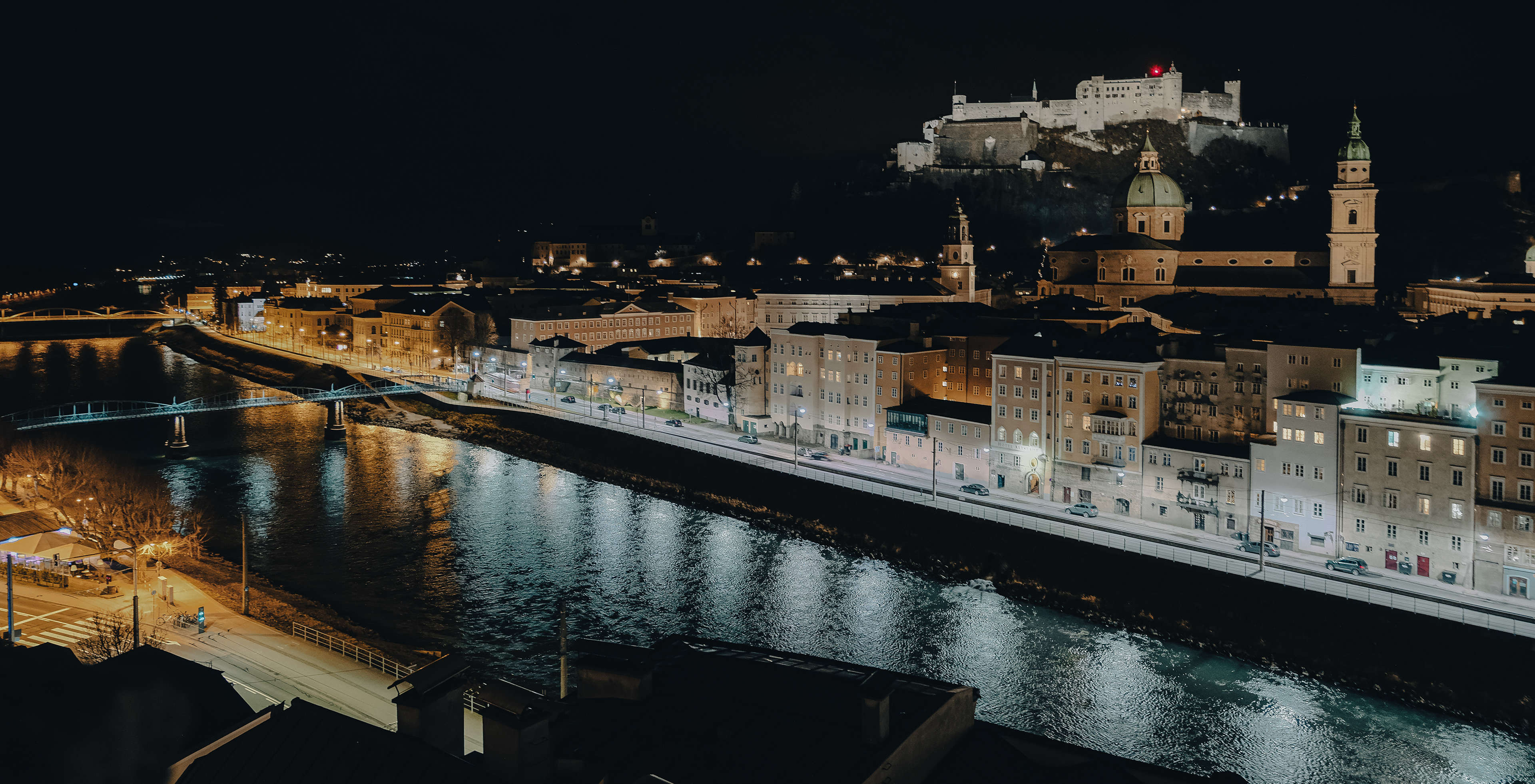 Salzburg at night