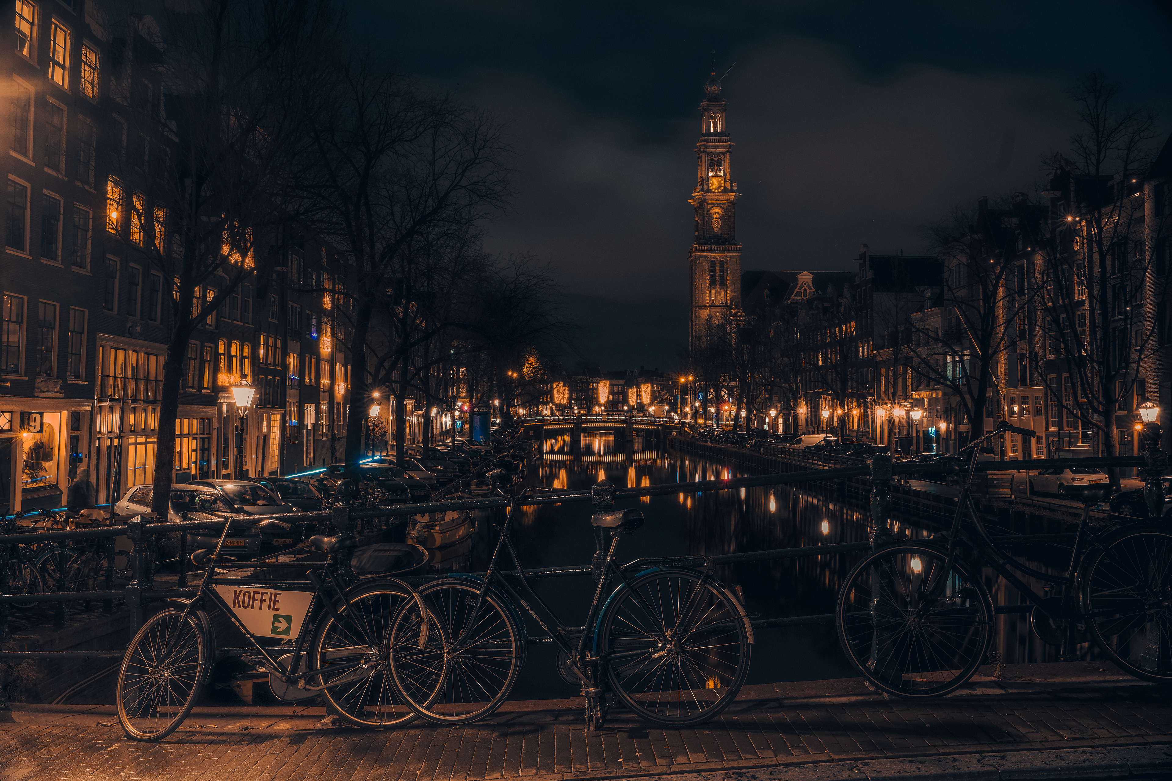 Prinsengracht by night, Amsterdam
