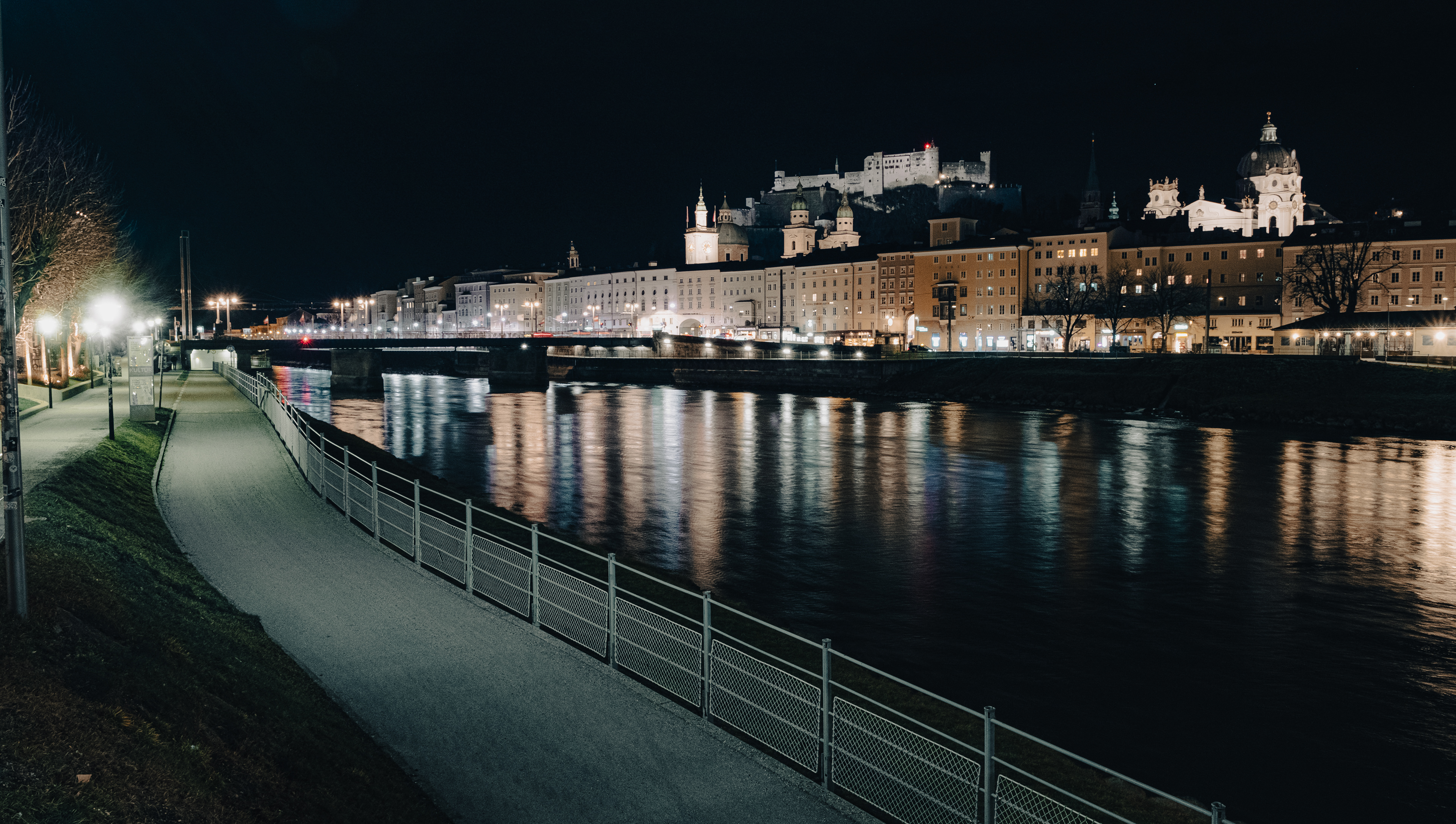 Salzburg at night