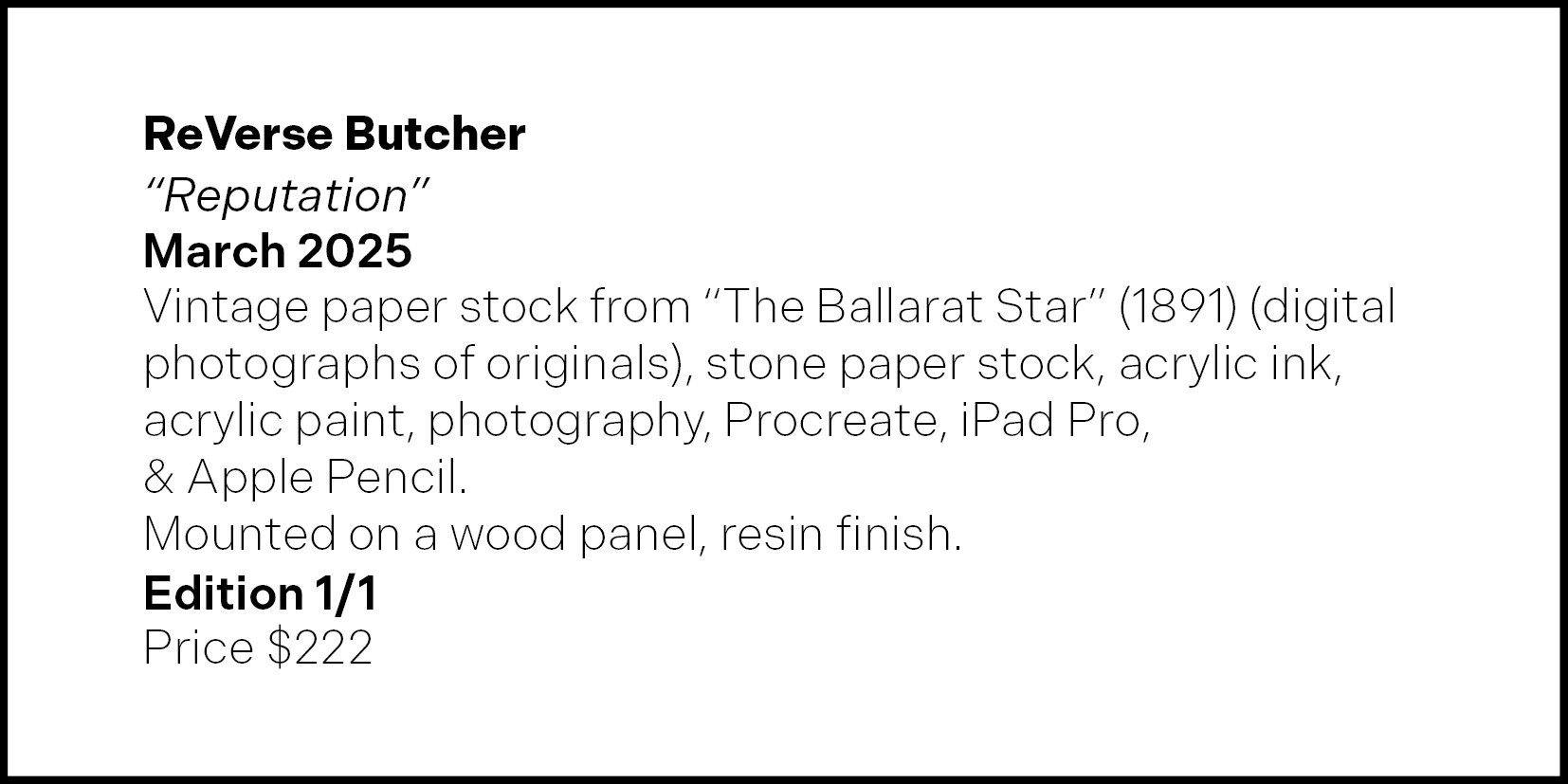 All prices are in Australian Dollars, & w/ the postage/shipping costs additional, at the buyer's cost.