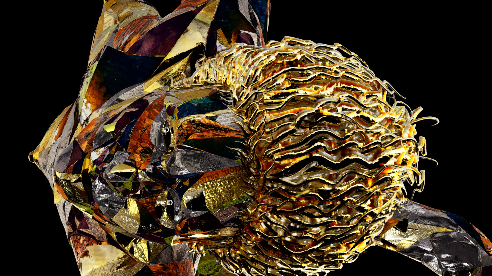 Still from Videopoem of "To Stop Time", from "The Continuous Present", by ReVerse Butcher & Kylie Supski