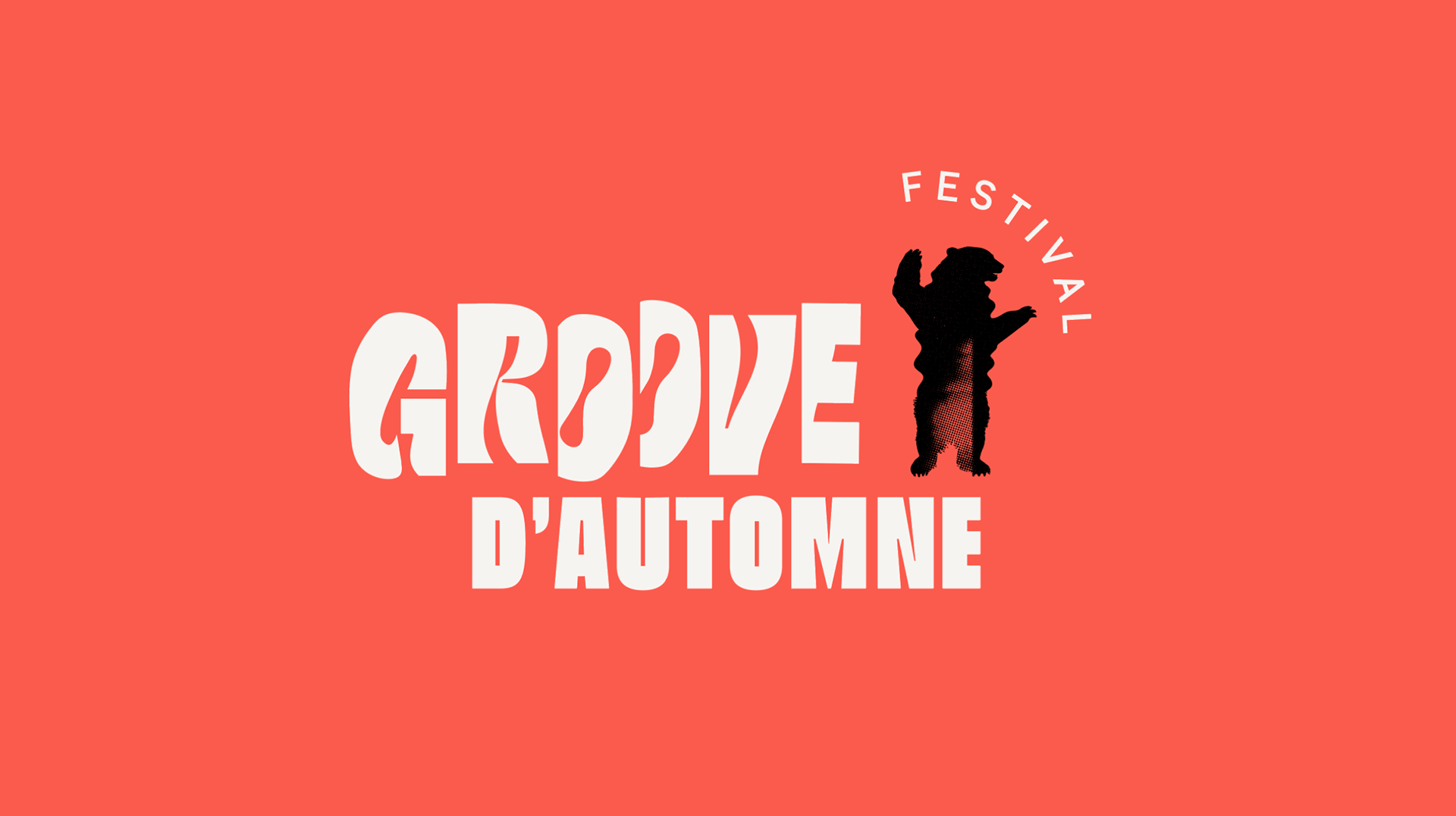 Concept du logo L'association de ces deux mots nous a inspiré des contrastes puissants : pulsation, vibration, équinoxe, atmosphère, poésie, rythme, bouillonnant, saison, vivant, engagé... Un festival à caractère, tout en douceur. En écho à l'identité de Little Mama, structure portant le projet, nous avons joué sur les lettres du mot GROOVE, leur faisant suivre une pulsation, un tempo, onduler en saccade tout en évoquant le cycle du soleil lors de l'équinoxe par leur découpe fragmentée.